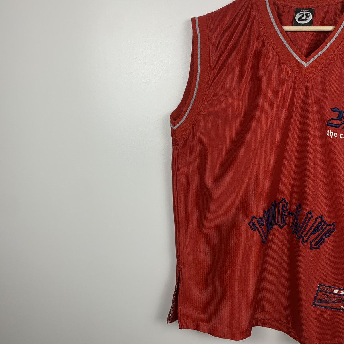Rap Tees Vintage 90’s 2Pac Band Rap Jersey Tank Top Size L Red Size US L / EU 52-54 / 3 - 4 Thumbnail