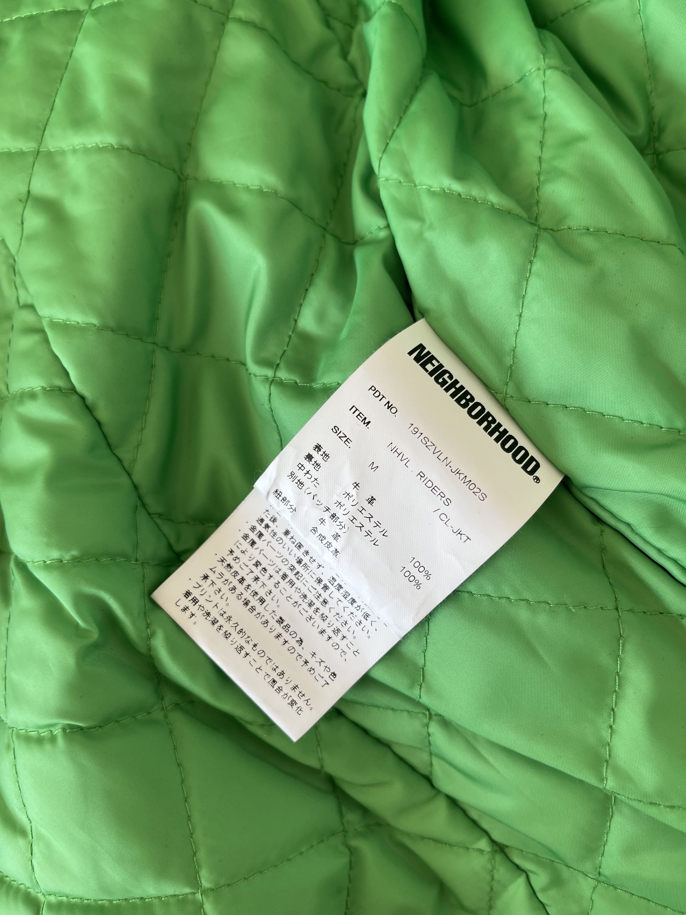 Neighborhood × Vlone Vlone x Neighborhood Skeleton Leather Jacket Black Green Size US M / EU 48-50 / 2 - 6 Thumbnail