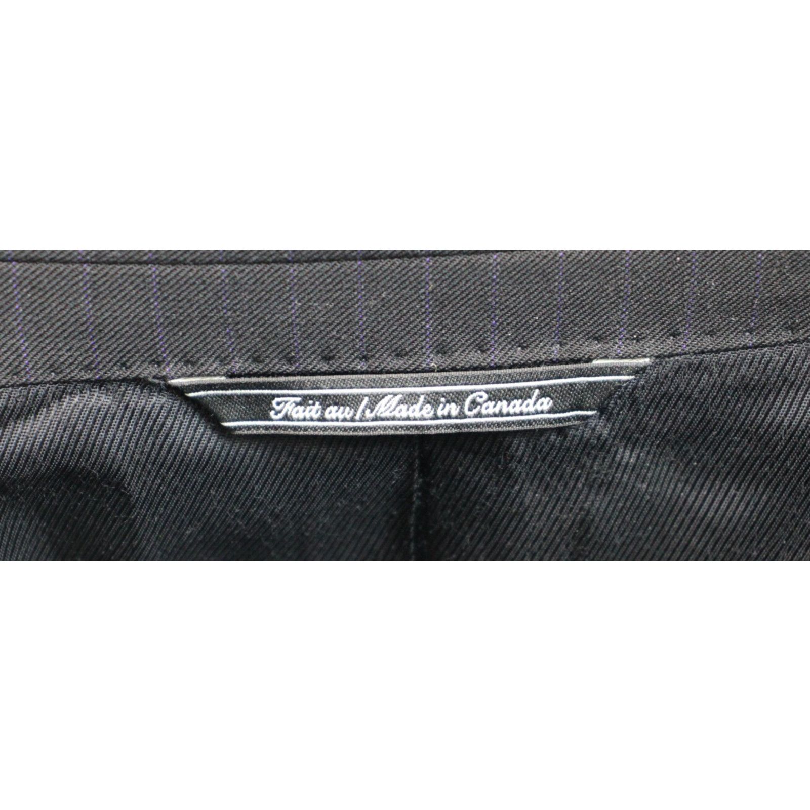Jack Victor Blazer Men 50R Black Notch Lapel Single Breasted