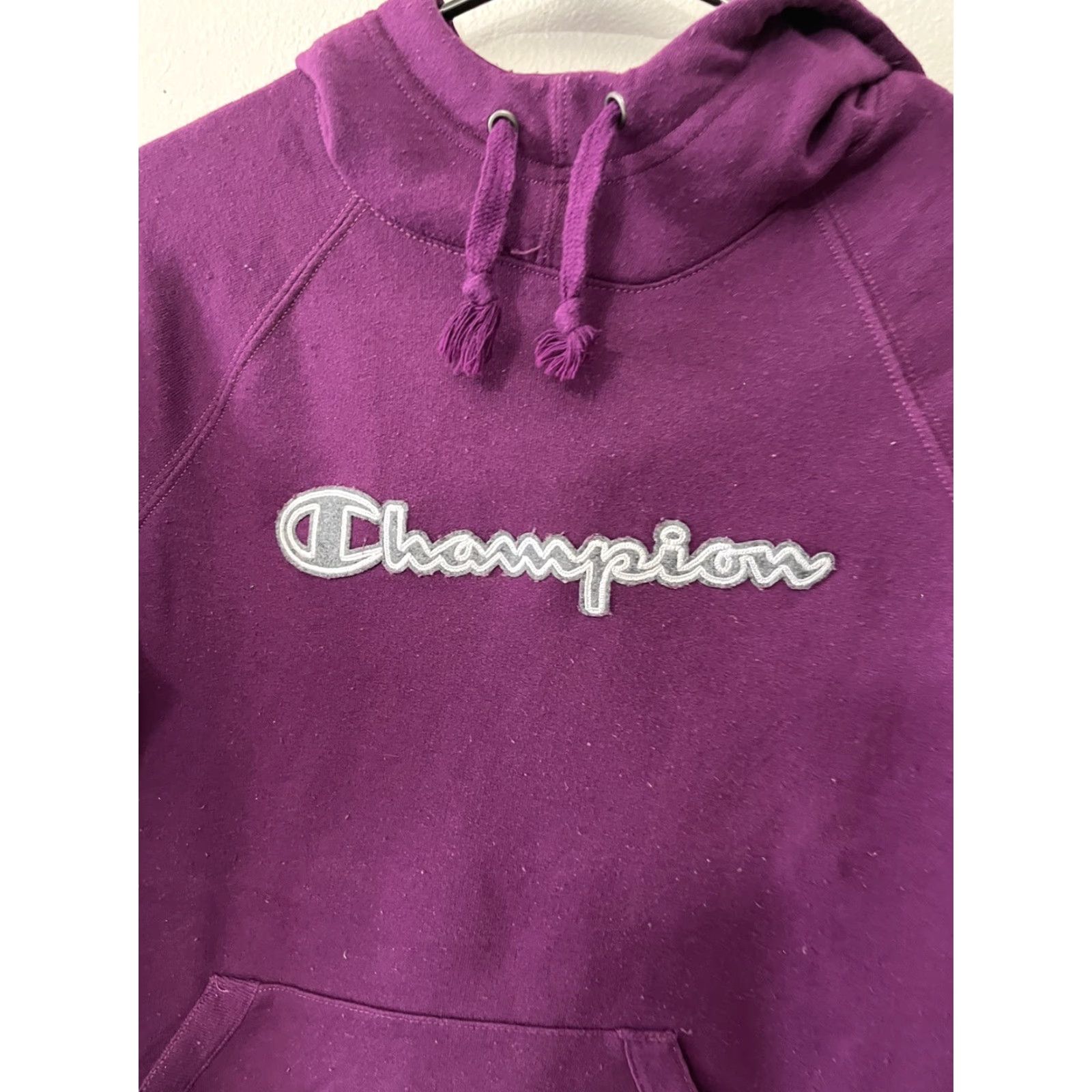 Champion Champion Hoodie Women Small S Purple High Neck Sweatshirt Gym Workout Run Size S / US 4 / IT 40 - 3 Thumbnail