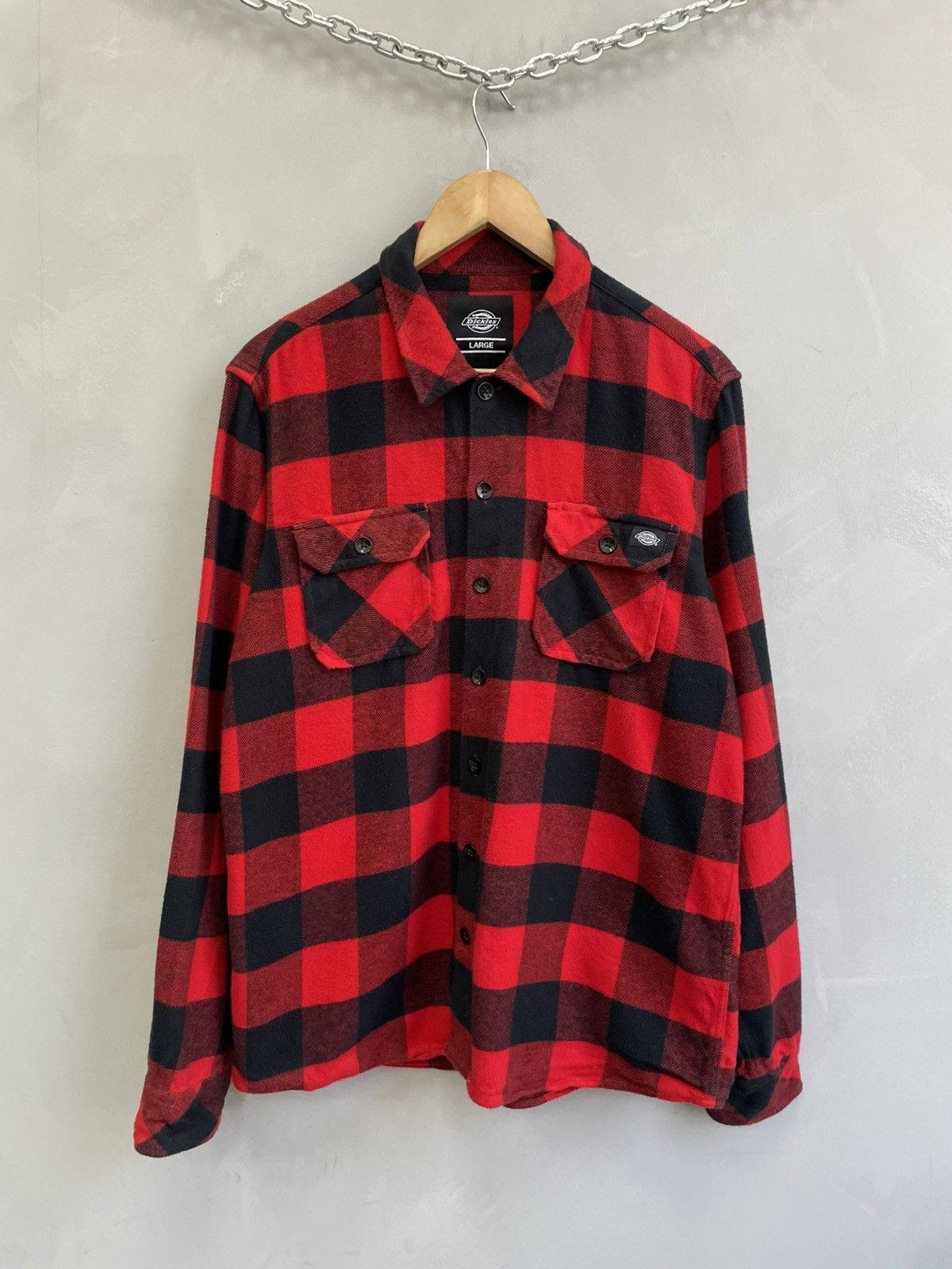 Dickies Skater retro vintage Dickies flannel shirt button up y2k Size US L / EU 52-54 / 3 - 1 Thumbnail