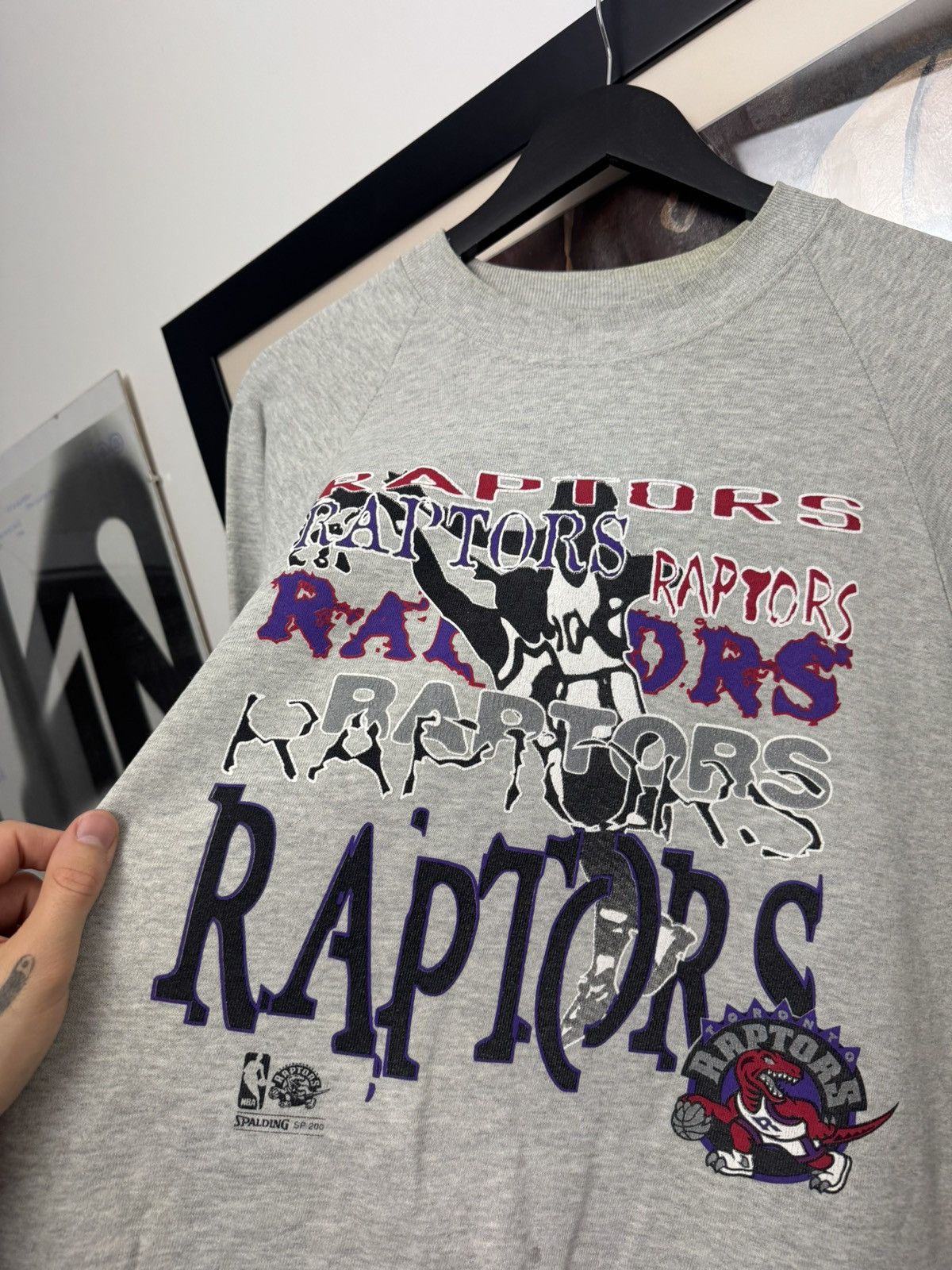 Spalding Vintage 90s Toronto Raptors Crewneck Sweatshirt NBA Spalding Size US M / EU 48-50 / 2 - 2 Thumbnail