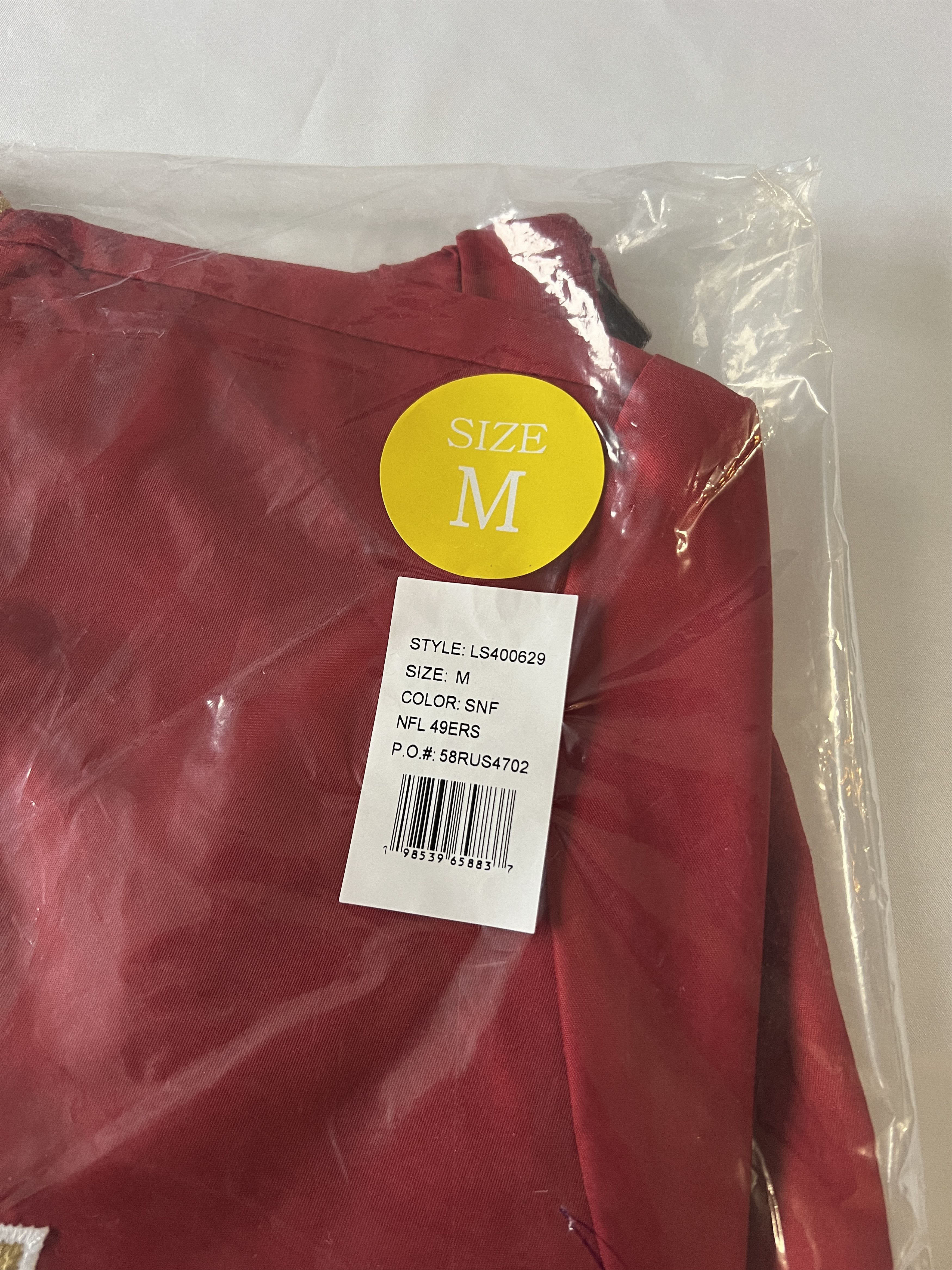 Drake OVO x NFL SAN FRANCISCO 49ER STARTER TRAINER PULLOVER JACKET Size US M / EU 48-50 / 2 - 6 Thumbnail