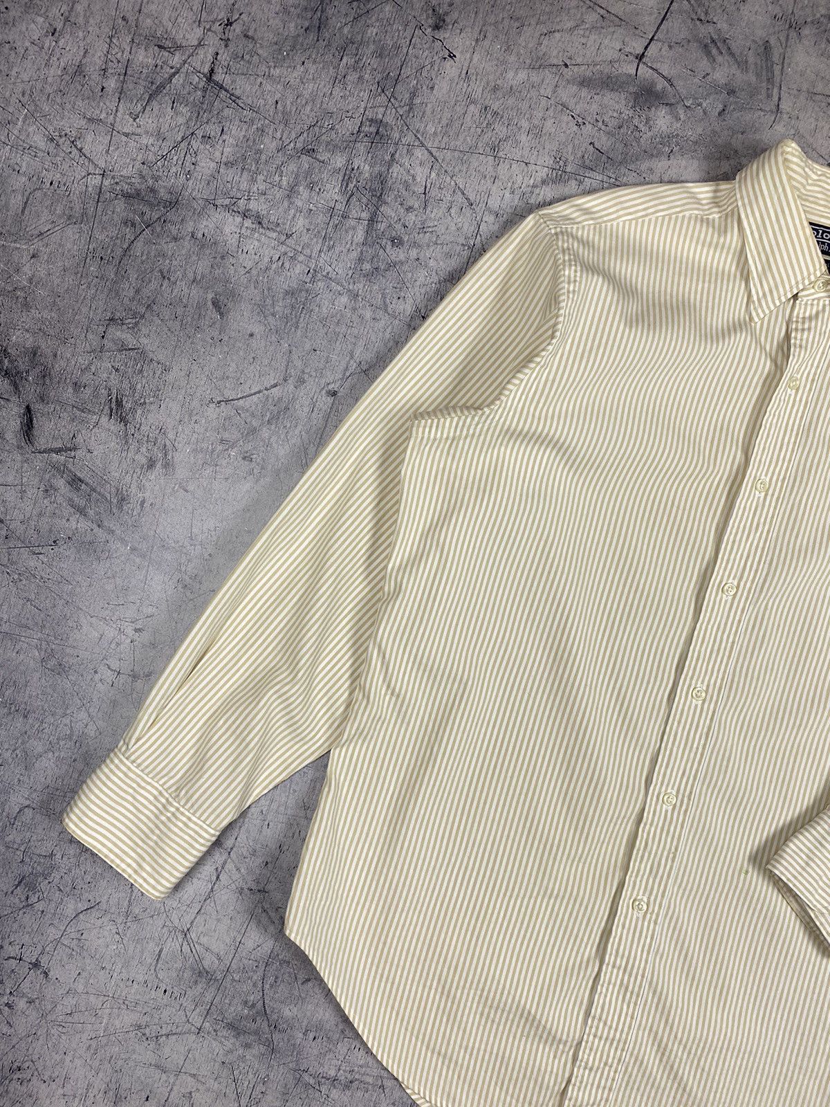 Designer × Polo Ralph Lauren × Vintage Vintage Polo Ralph Lauren Striped Designer Button Up Shirt Size US XL / EU 56 / 4 - 3 Thumbnail