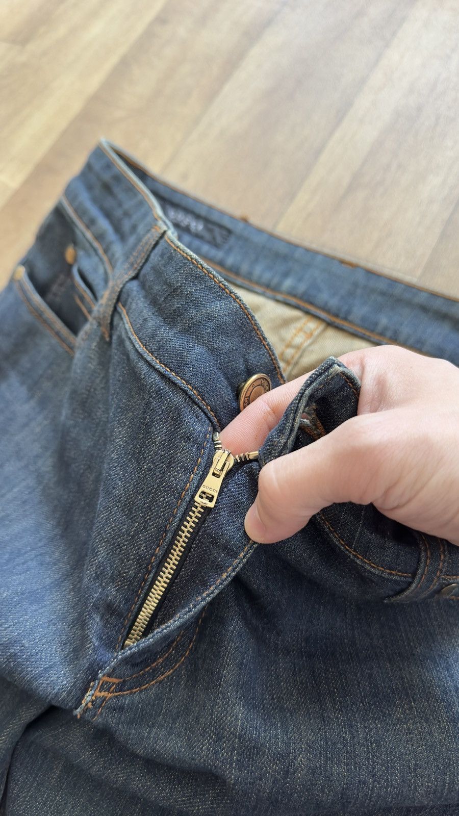 Gucci Gucci Archive Embroidered "G" Logo Denim Jeans Made in Italy Size 30" / US 8 / IT 44 - 13 Thumbnail