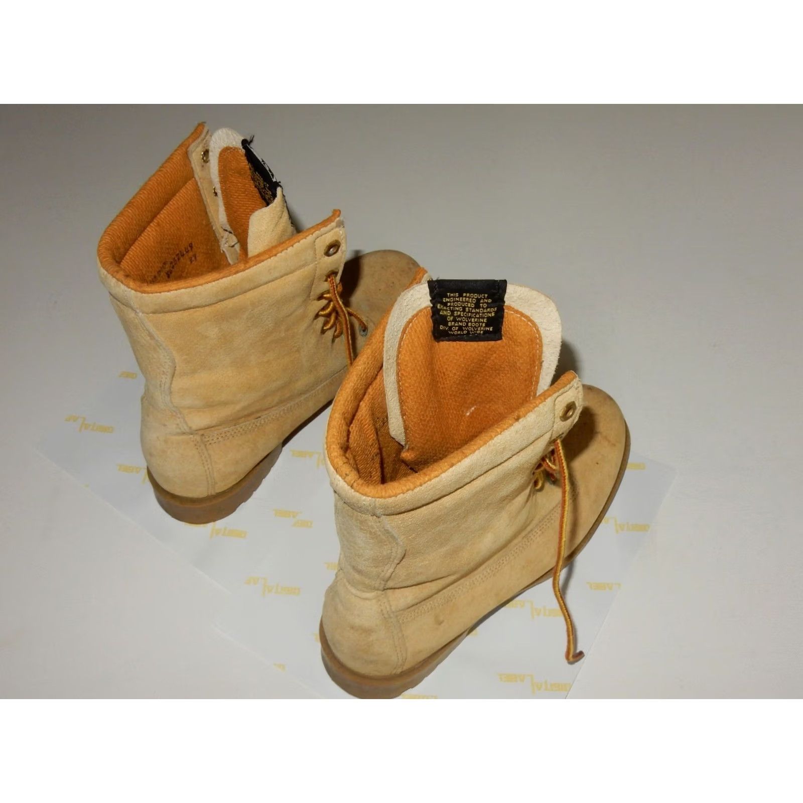 Vintage VINTAGE Wolverine Boots Men's USA Made Suede Beige 9.5 Work US 9.5 Men Size US 10 / EU 43 - 3 Thumbnail