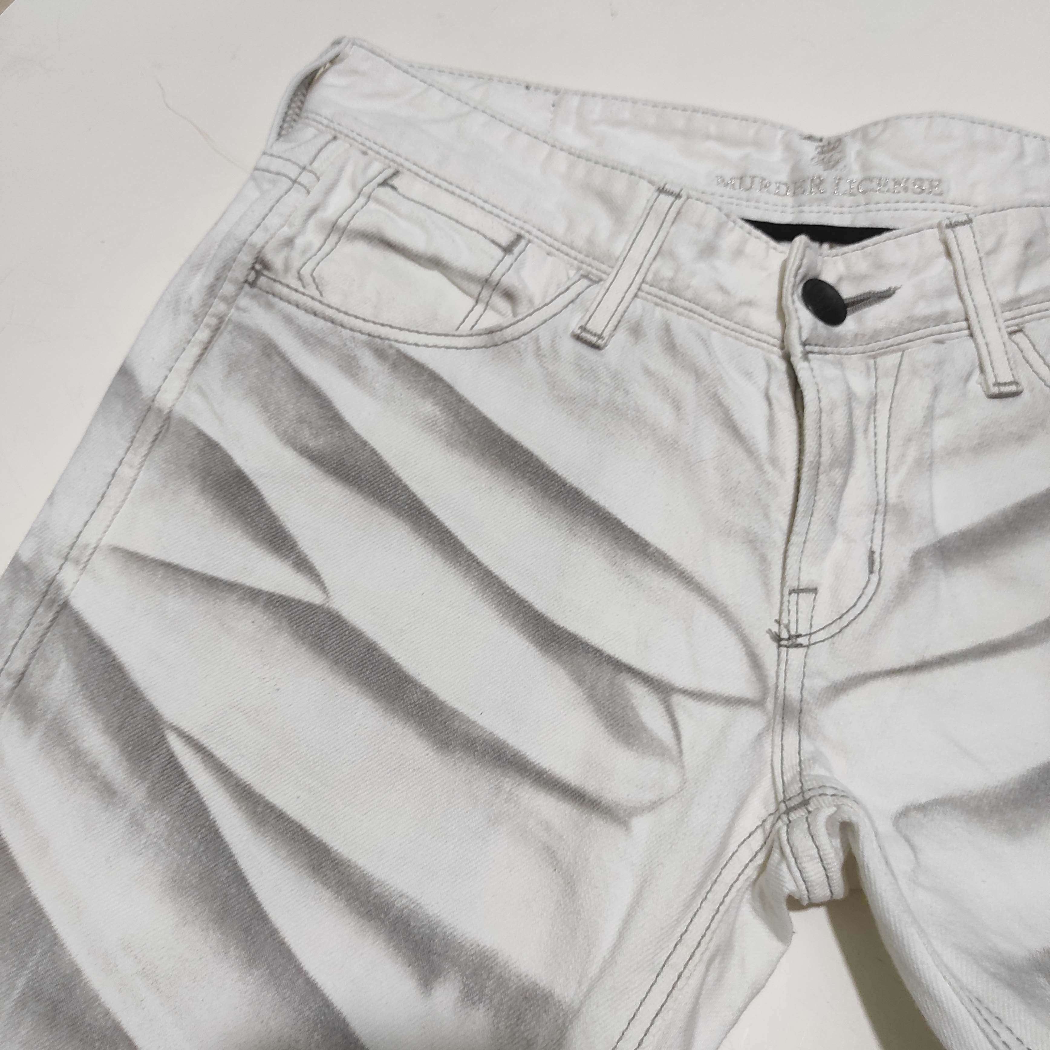 14th Addiction FLARE🔥 MURDER LICENSE Smokes Whiskers Denim Size US 30 / EU 46 - 6 Thumbnail