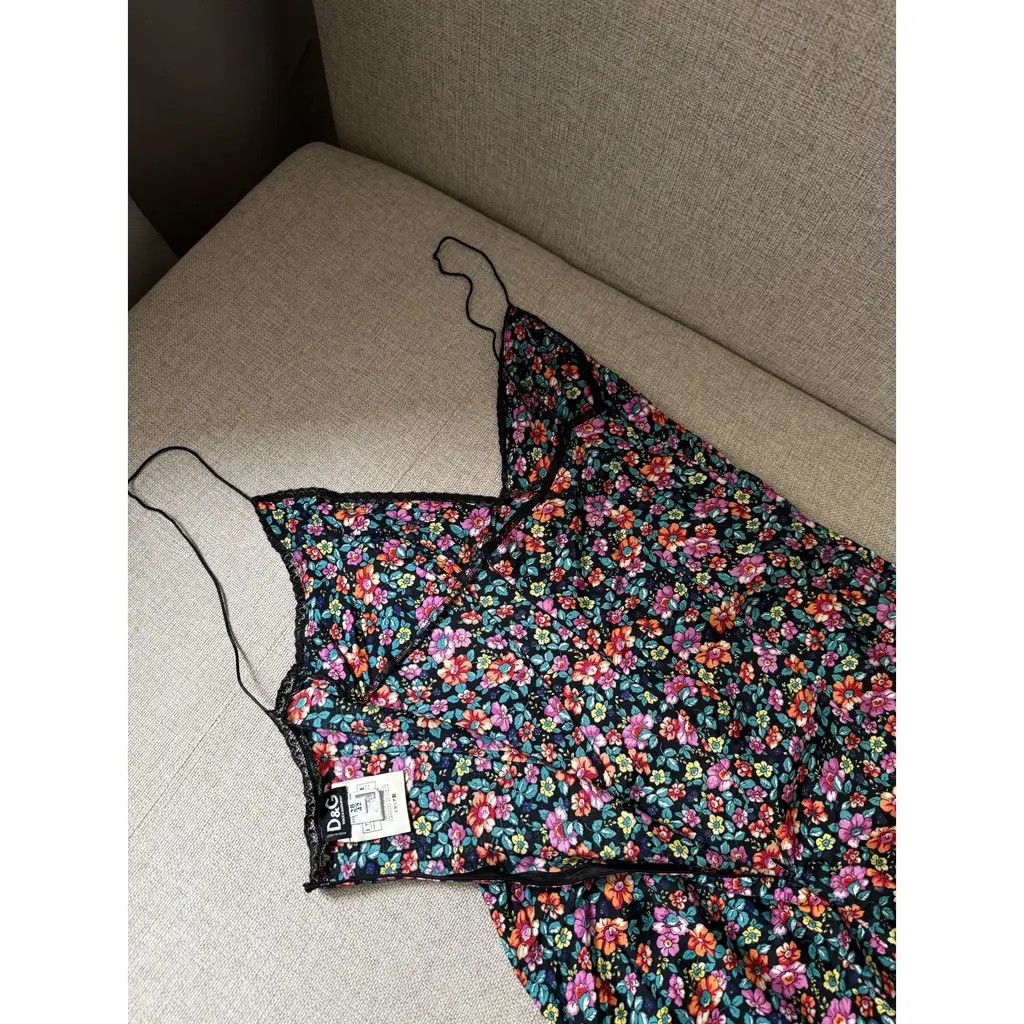 Dolce & Gabbana Dolce Gabbana Floral Lace Trim Slip Dress Size IT 42 Size M / US 6-8 / IT 42-44 - 6 Thumbnail