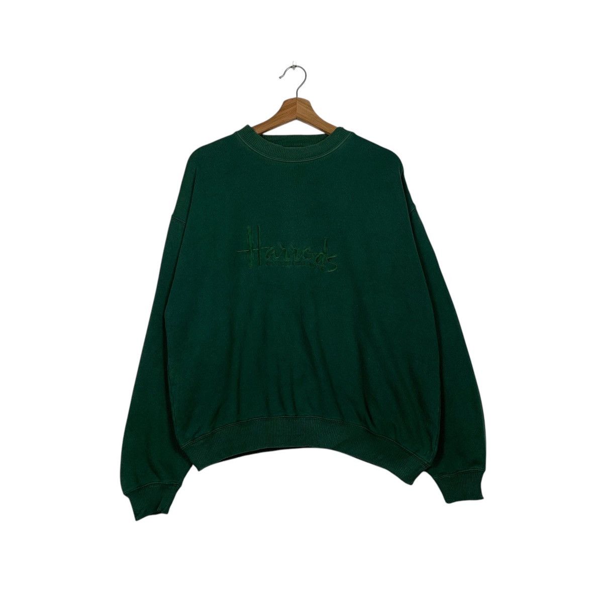 Harrods Vintage Harrods Green Sweatshirt Size US S / EU 44-46 / 1 - 1 Thumbnail