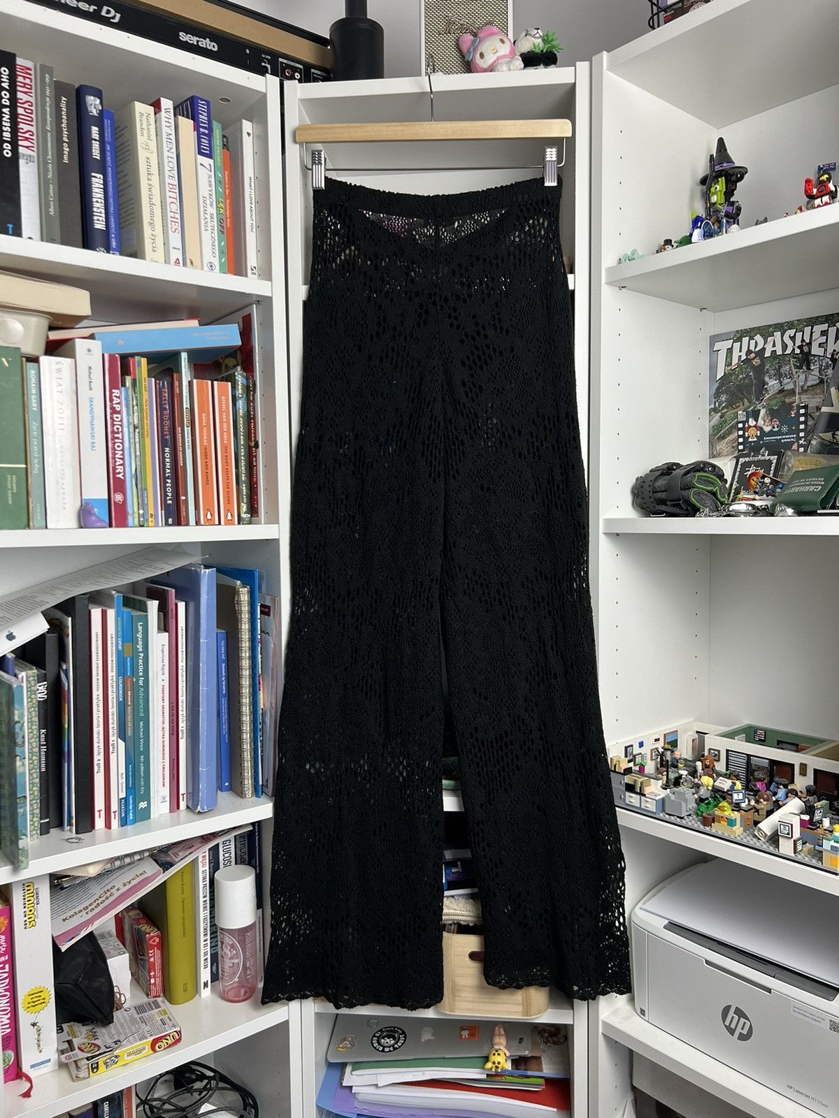 Buffalo London × Vintage Vintage Y2K Buffalo London black crochet pants M designer 90s Size 30" / US 8 / IT 44 - 2 Thumbnail