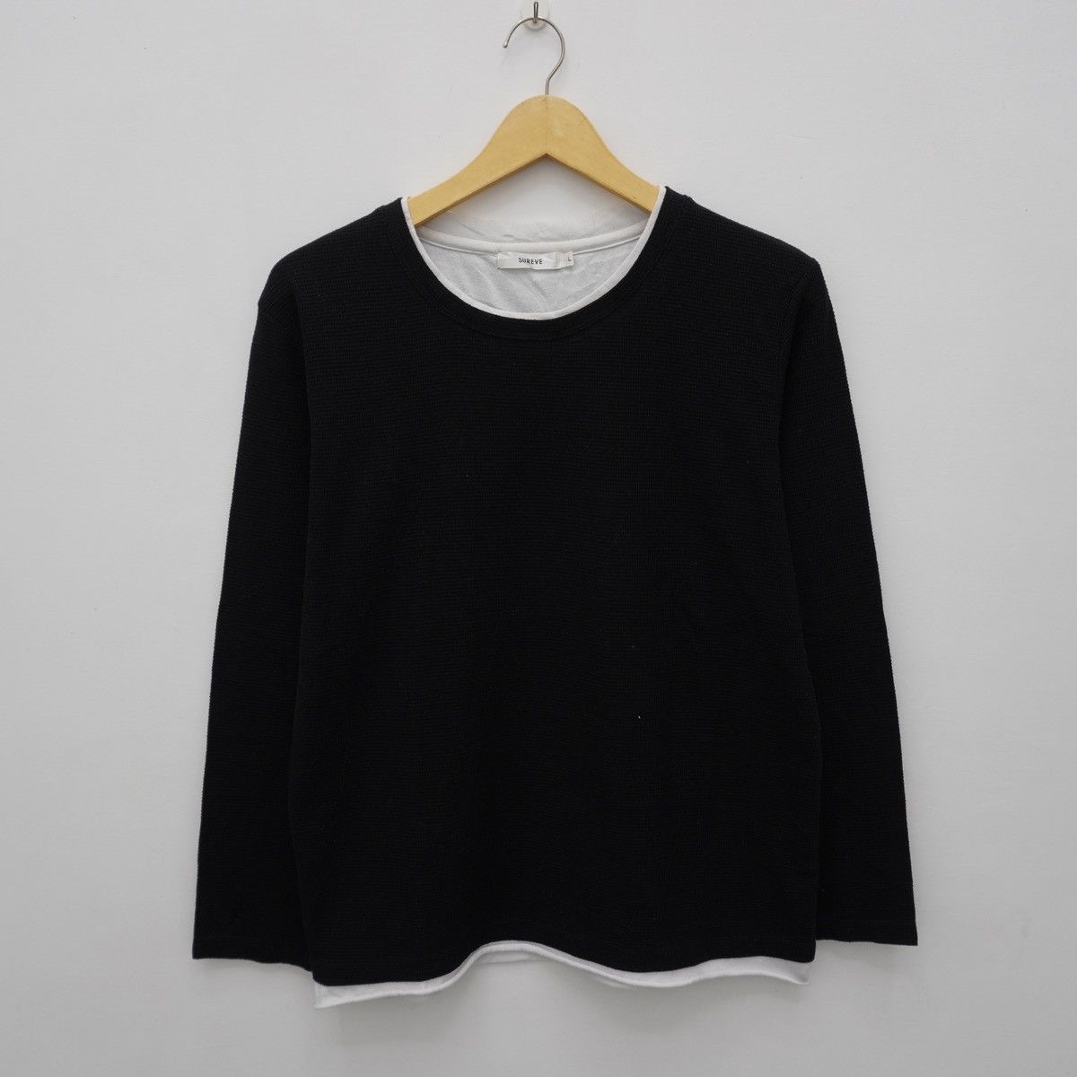 Japanese Brand Layered Effect LS Top Japanese Avant Garde Streetwear Size US L / EU 52-54 / 3 - 1 Thumbnail
