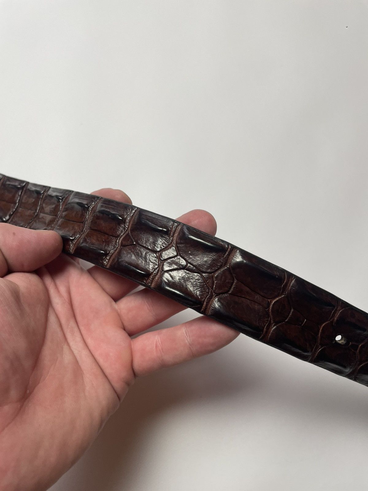 Genuine Leather × Hysteric Glamour Henry Bucks Australia Saltwater Crocodile Leather Belt Size ONE SIZE - 5 Thumbnail
