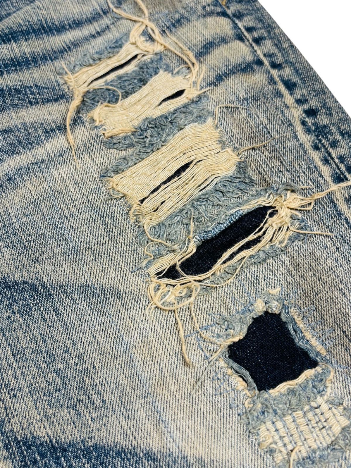 JACKROSE Archive Jackrose - Crash Denim Pants Size US 30 / EU 46 - 5 Thumbnail