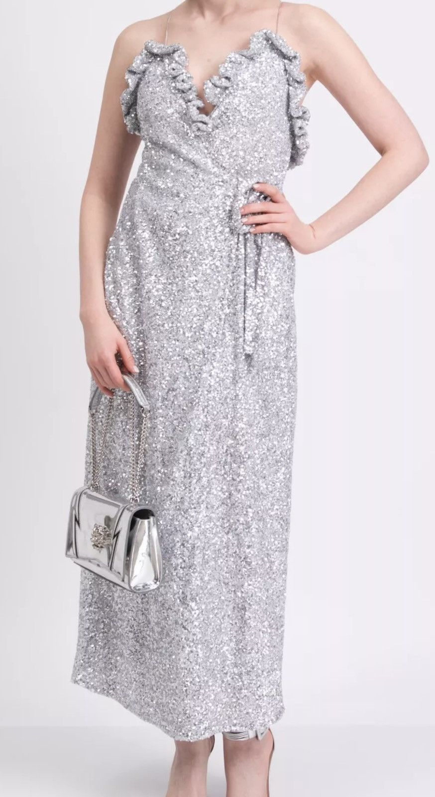 The Attico NWT - The Attico Sequin Ball Wrap Dress Size XS / US 0-2 / IT 36-38 - 2 Thumbnail