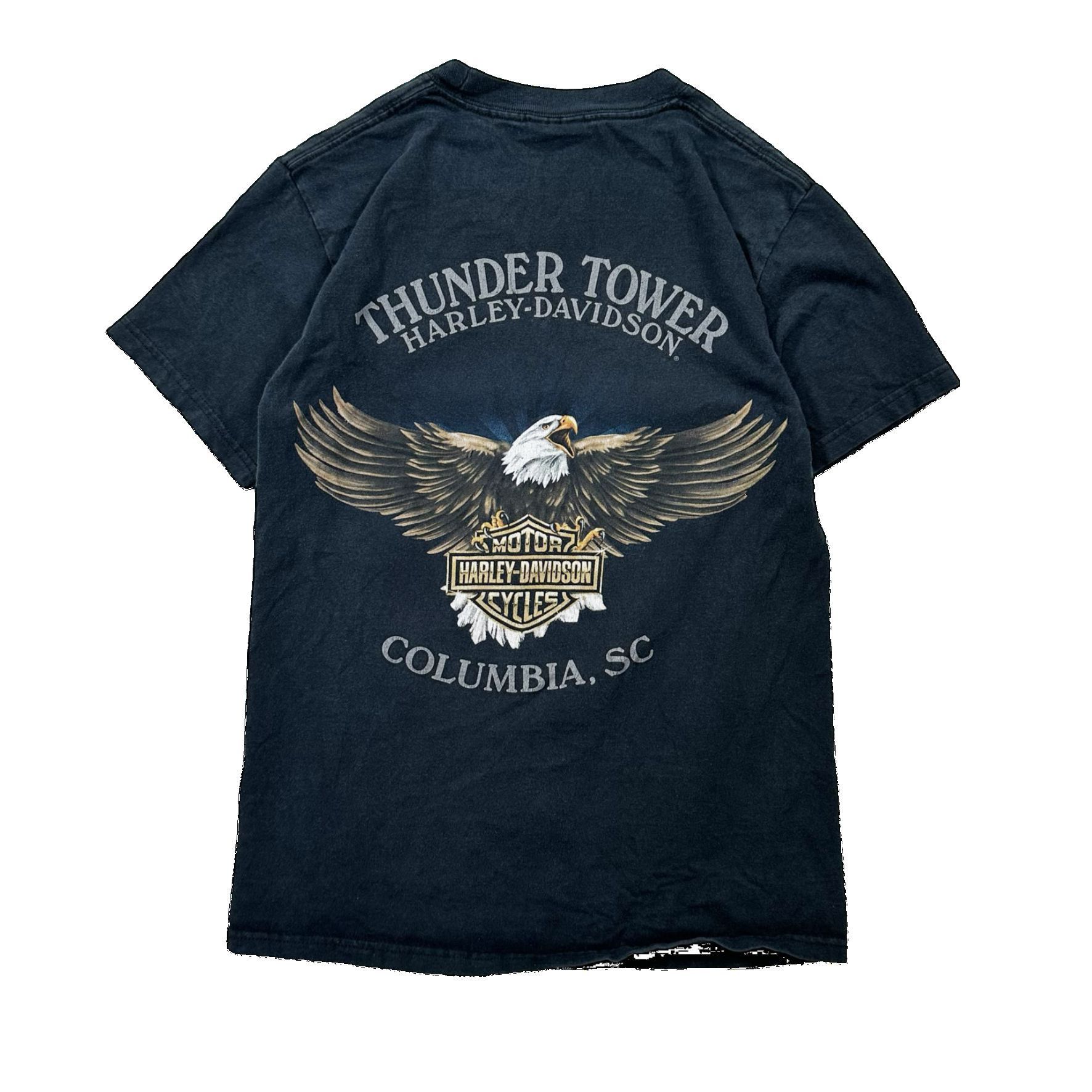 Vintage Vintage Harley Davidson When the Road Calls Graphic T Shirt Size US S / EU 44-46 / 1 - 4 Thumbnail