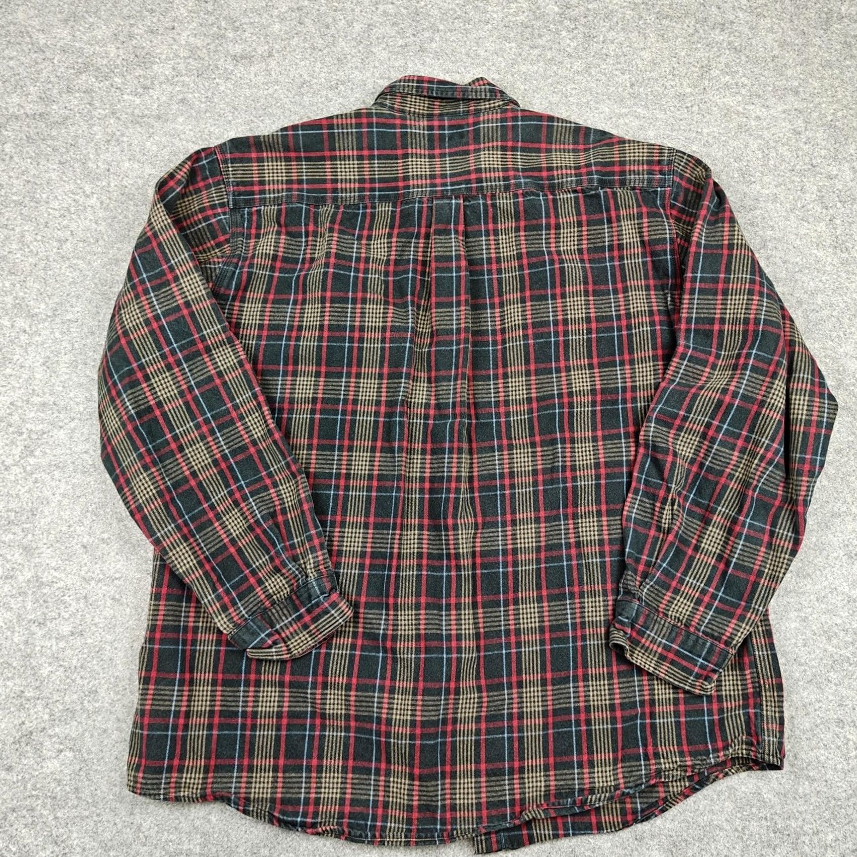 Carhartt VINTAGE Carhartt Shirt Mens 2XL Black Plaid Cotton Long Sleeve Button Up Size US XXL / EU 58 / 5 - 5 Thumbnail