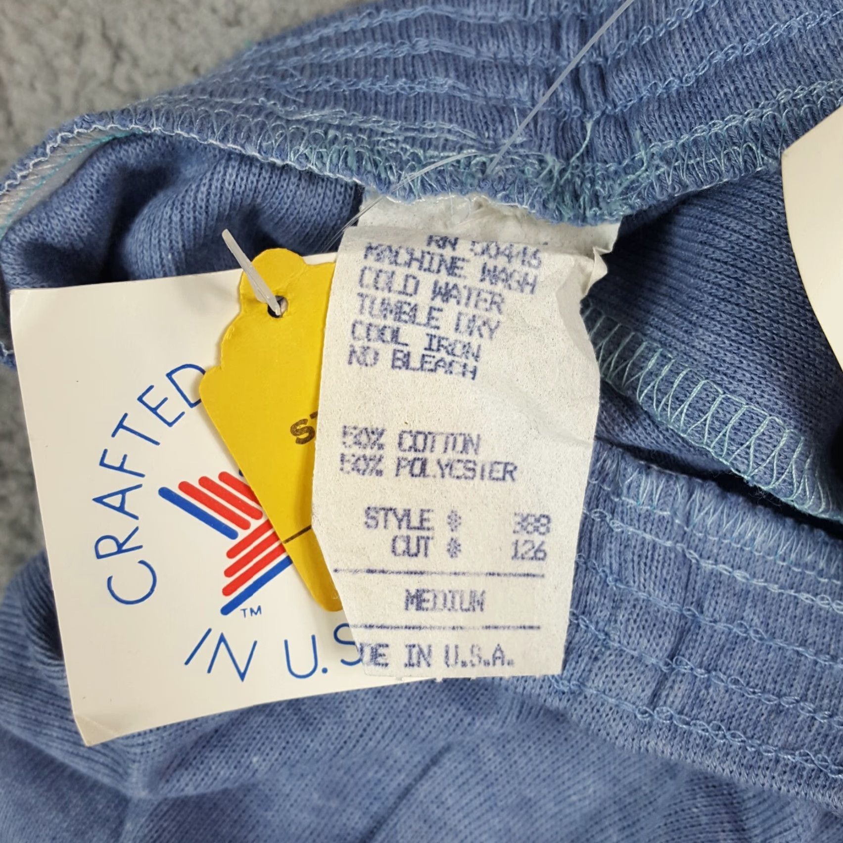 Vintage Vintage Peter Popovitch Women's Leggings Size Medium Blue 80s 90s Athletic Casual Yoga Gym Outdoor Size 32" / US 10 / IT 46 - 5 Thumbnail