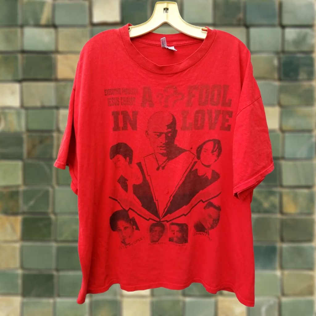 Delta VINTAGE A Fool For Love T Shirt Gospel Rap Tee Dottie Peoples 2XL Unisex Red 100% Cotton Long Sleeve Distressed 26x28 Size US XXL / EU 58 / 5 - 1 Thumbnail