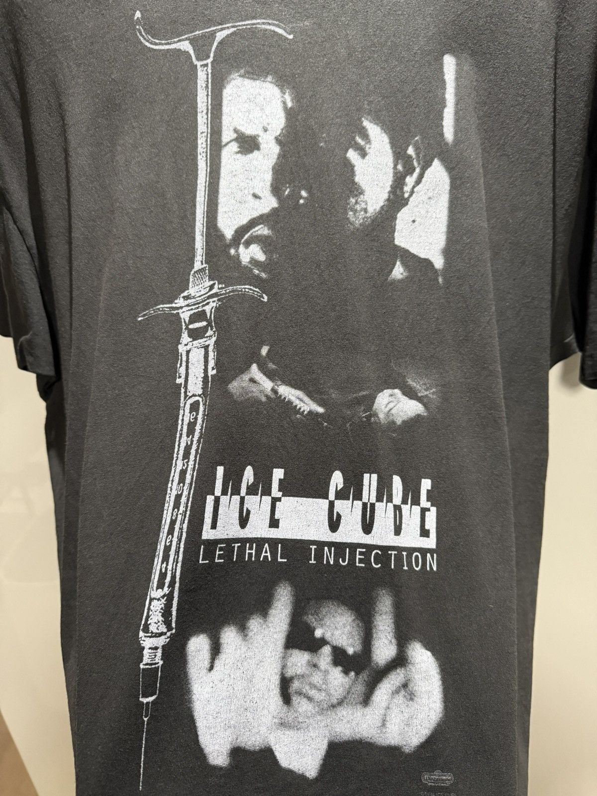 Hanes Vintage Ice Cube Lethal Injection T-Shirt Size US XL / EU 56 / 4 - 2 Thumbnail