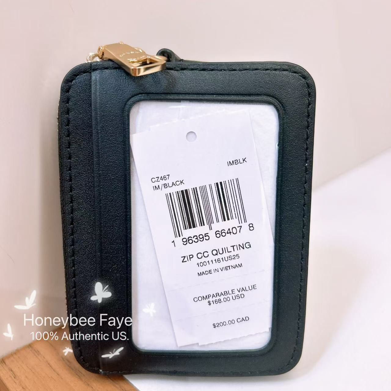 Coach NWT Coach Zip Card Case With Quilting CZ467 Size ONE SIZE - 2 Thumbnail