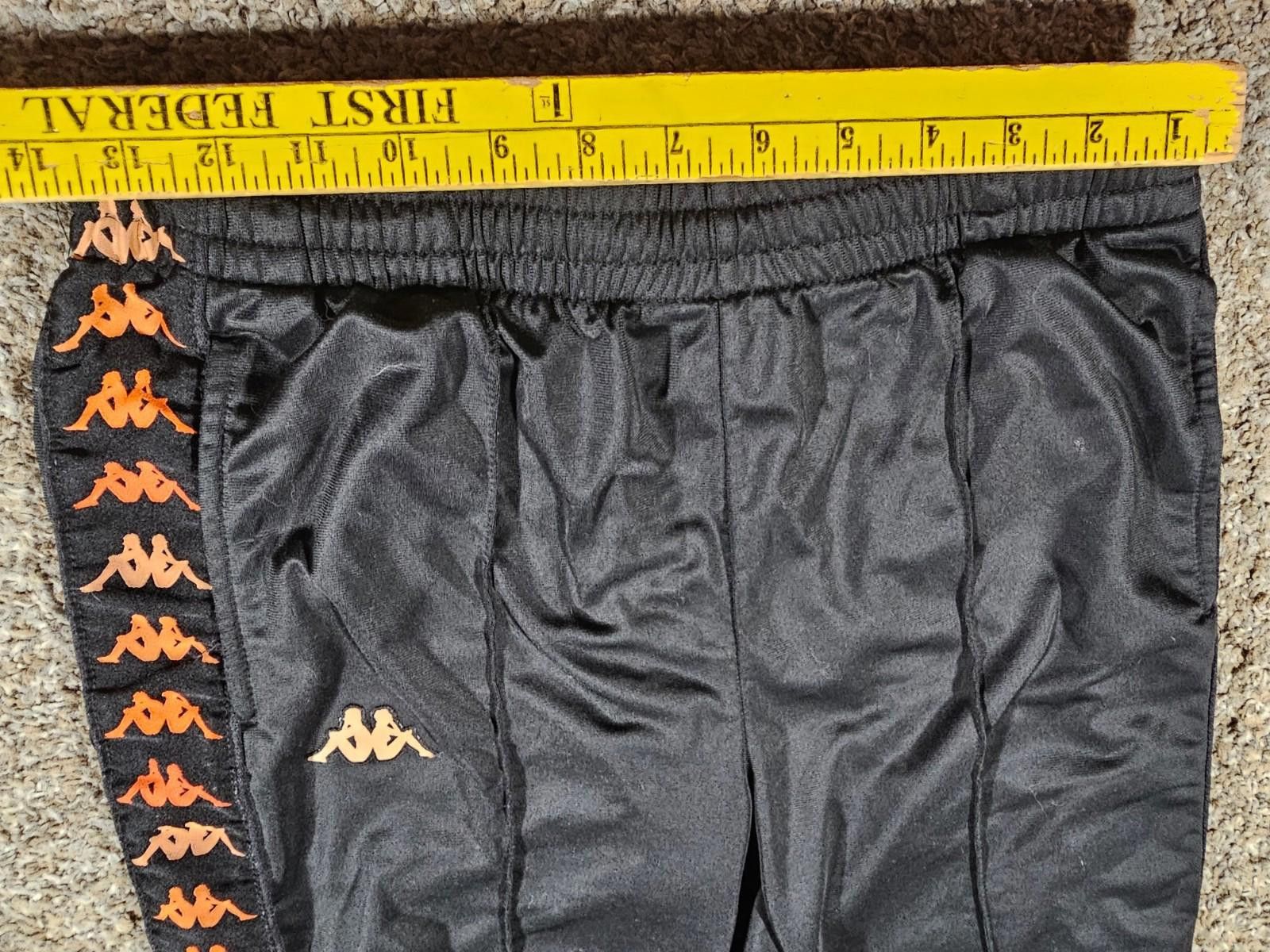 Kappa Kappa Back2back Women Logo Black Straight Fit Sweatpants M Size 32" / US 10 / IT 46 - 3 Thumbnail