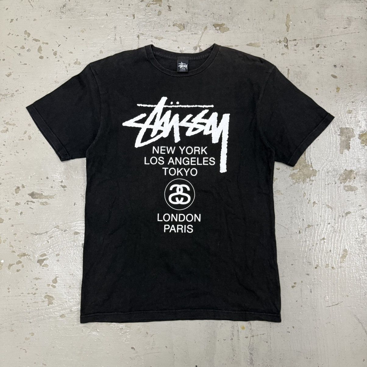 Stussy Stussy Sun Faded World Tour Tee | Grailed
