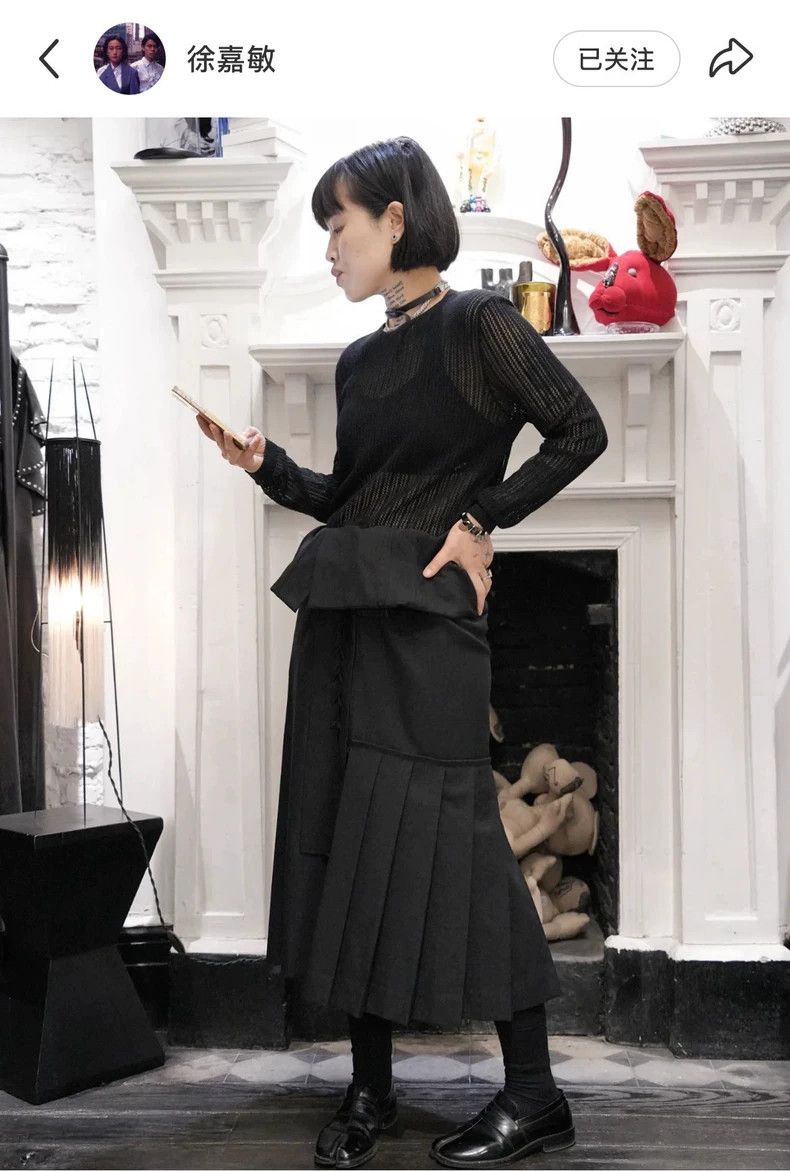 Yohji Yamamoto Yohji Yamamoto size 1 2010 AW Show Strap Half Skirt 2506-N Size 24" / US 00 / IT 34 - 9 Thumbnail