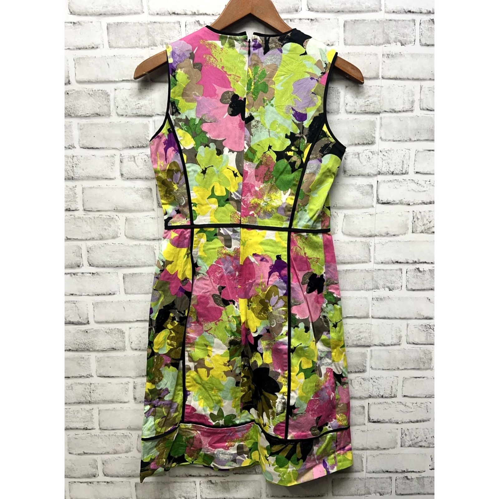 Calvin Klein Calvin Klein Multicolor Dress Womens Size 4 Knee Length Sheath Color Multicolor 4 Womens Size S / US 4 / IT 40 - 3 Thumbnail