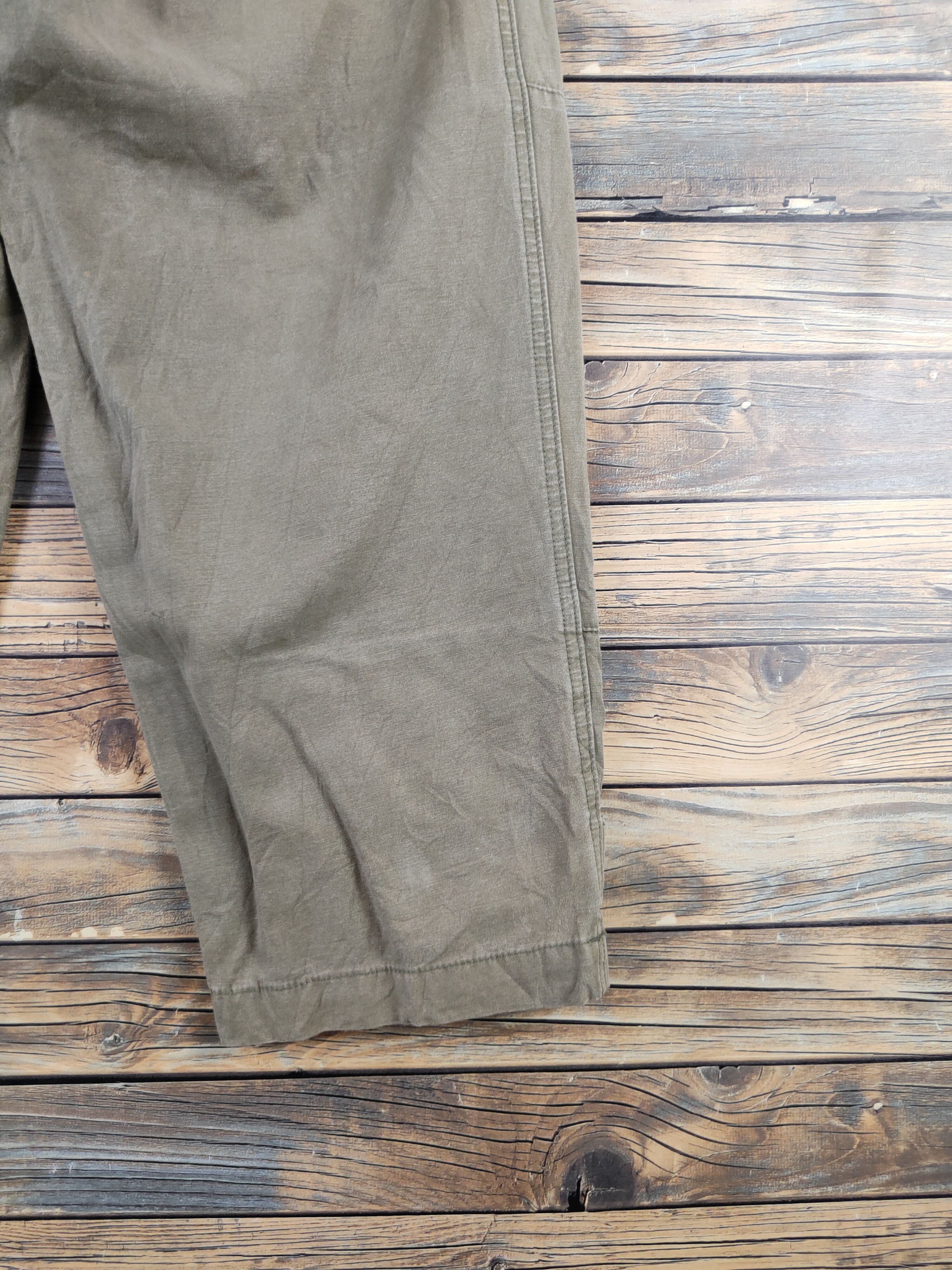 Japanese Brand Ungrid Green Faded Multipocket Tactical Cargo Pants #W2208 Size US 26 / EU 42 - 11 Thumbnail