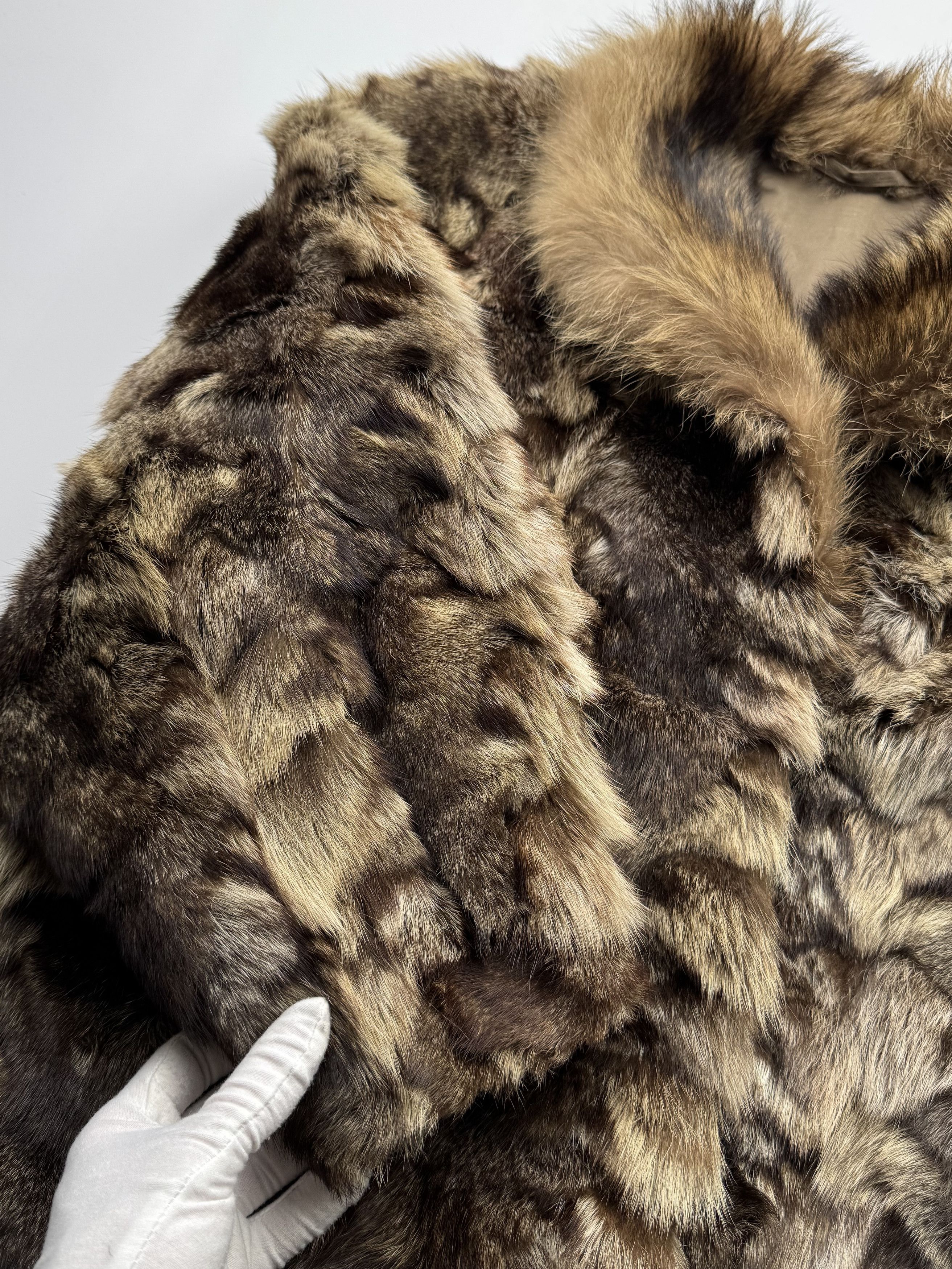 Vintage Vintage Real Fur Coat B564 E2 Size L / US 10 / IT 46 - 5 Thumbnail