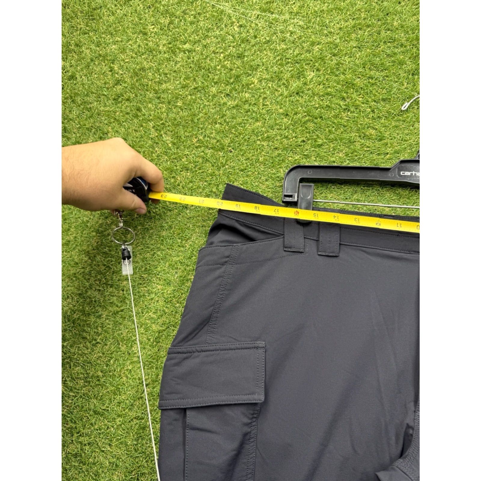 Duluth Trading Company VINTAGE Duluth Trading Co Cargo Pants Mens 40x30 Utility Green Water-Resistant Nylon Spandex Regular Straight Size US 40 / EU 56 - 3 Thumbnail