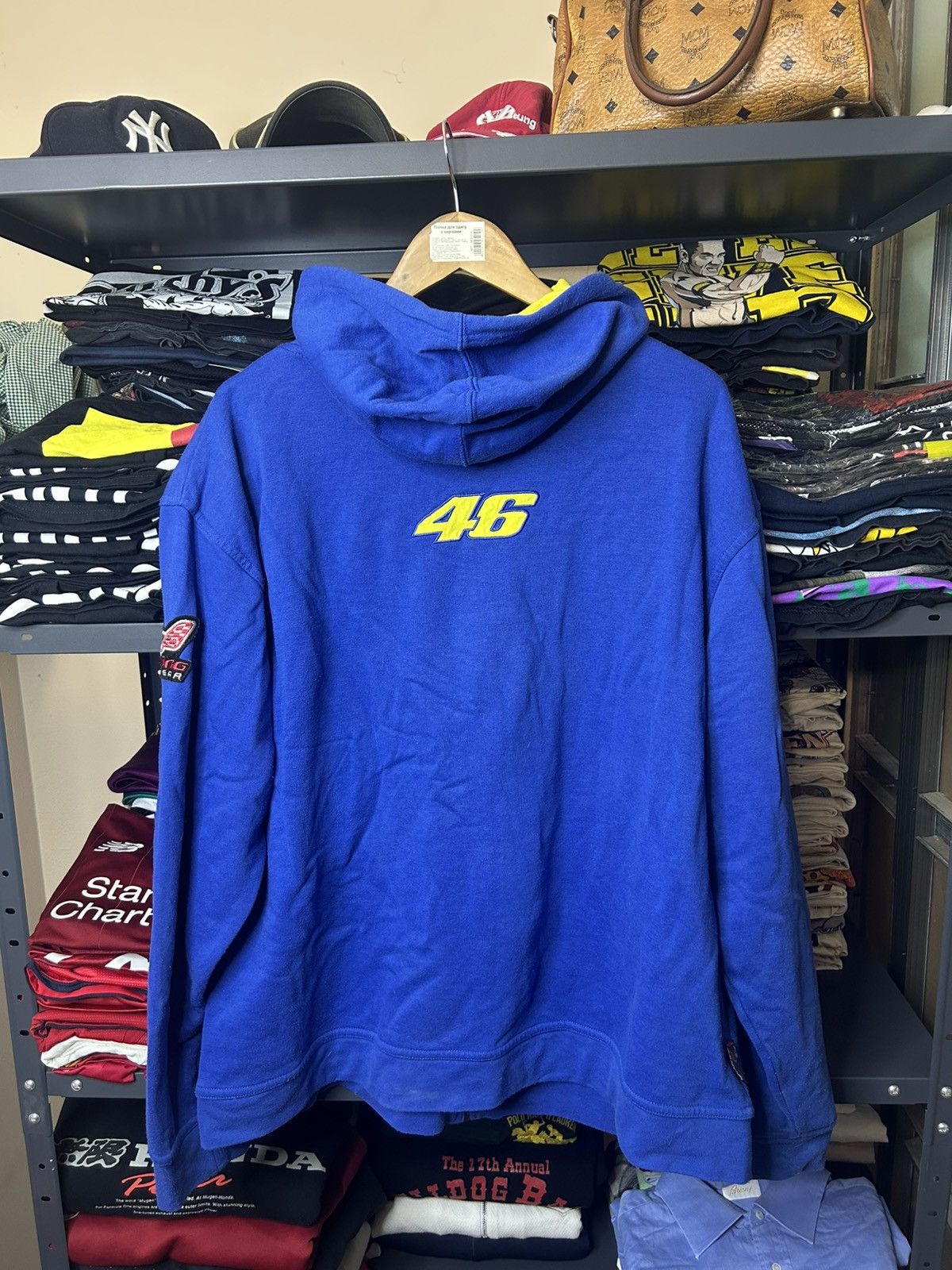 Yamaha Vintage Racing 46 Valentino Rossi Blue Hoodie Size XXL Size US XXL / EU 58 / 5 - 2 Thumbnail