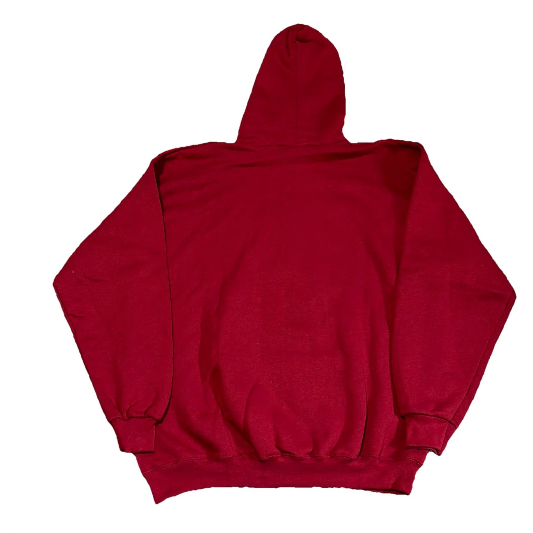 Essentials VINTAGE BIKE Red Essential Hoodie Sweatshirt XL 90s Mens Urban Pullover Size US XL / EU 56 / 4 - 2 Thumbnail