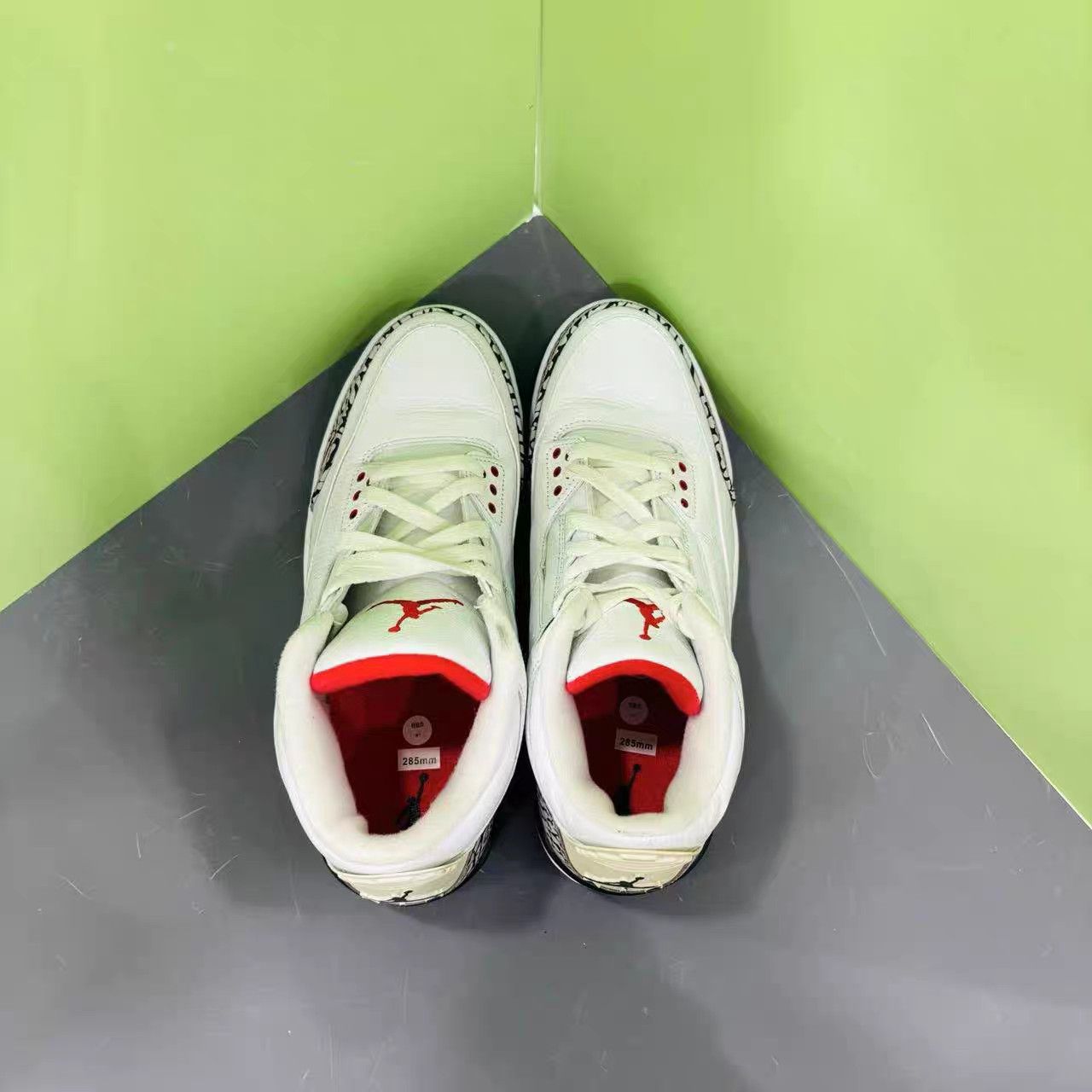 Jordan Brand Air Jordan 3 White Cement Basketball Shoes K15 Size US 11.5 / EU 44-45 - 6 Thumbnail