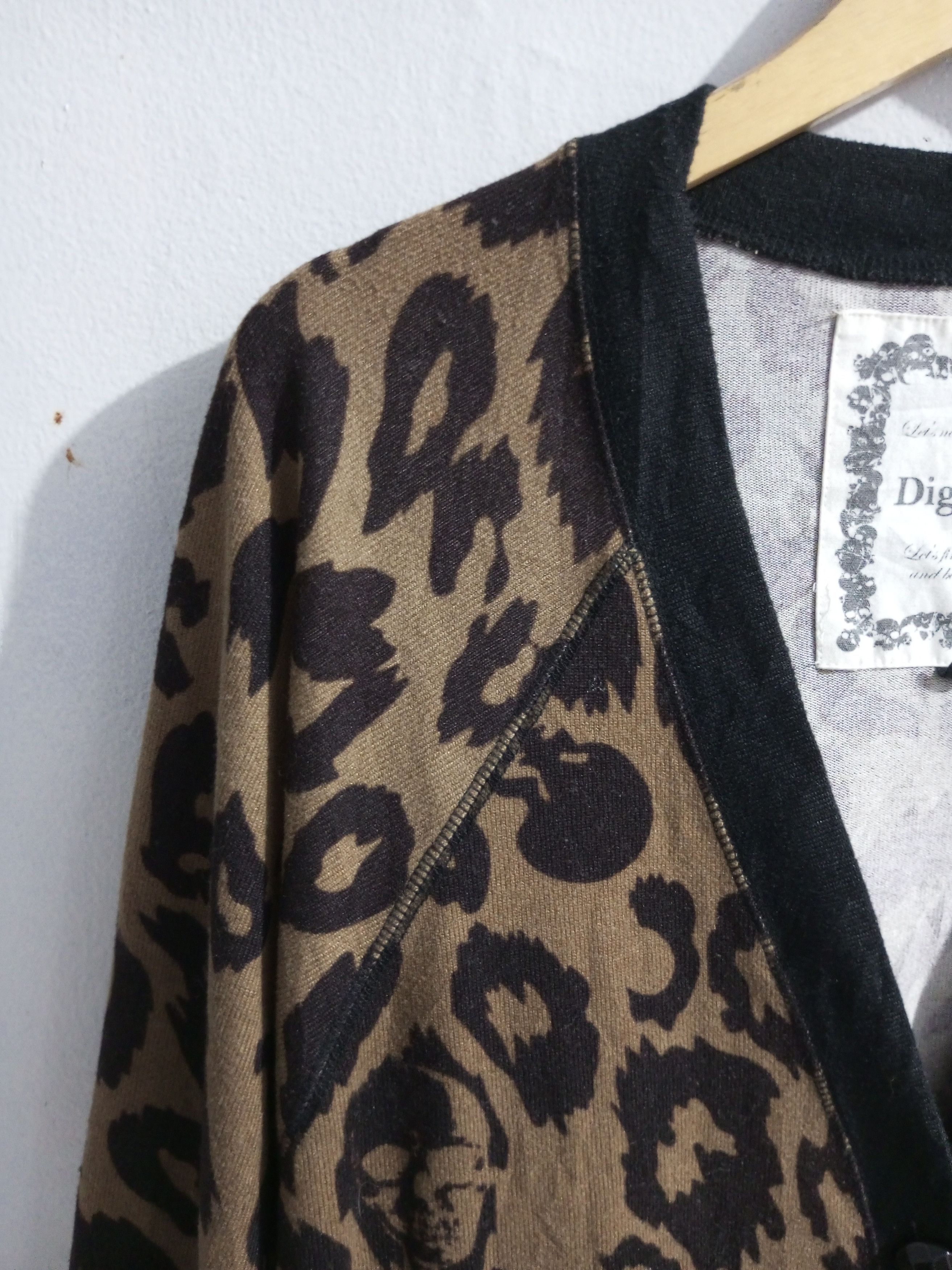 Dig Deep Vintage dig deep skulls leopard sweater Size US XXL / EU 58 / 5 - 3 Thumbnail