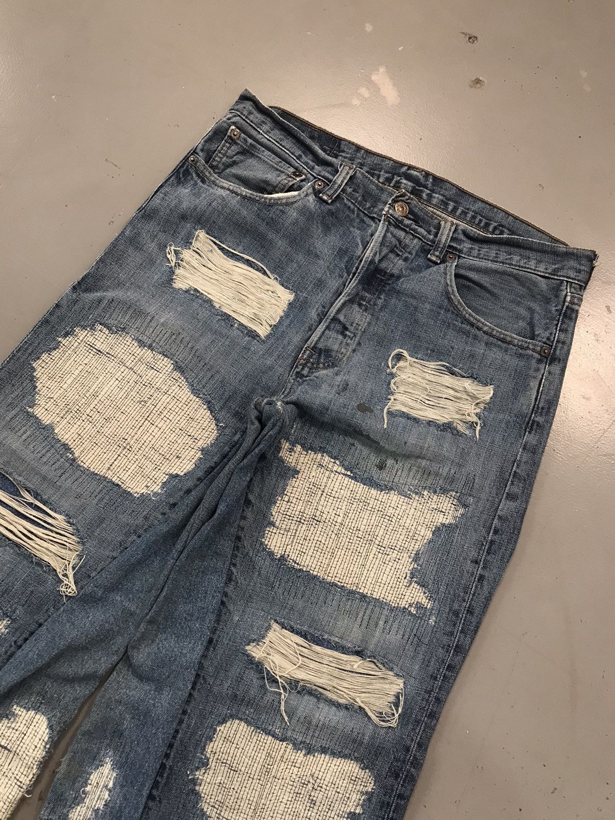 Designer × Levi's × Vintage Vintage Levi’s distressed rework flared denim Size US 36 / EU 52 - 3 Thumbnail
