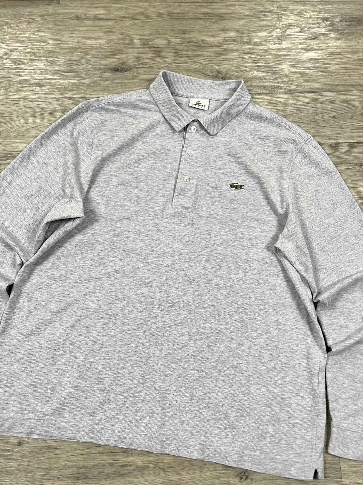 Lacoste Men's Lacoste polo shirt with long sleeves gray Men’s Size M Size US M / EU 48-50 / 2 - 2 Thumbnail