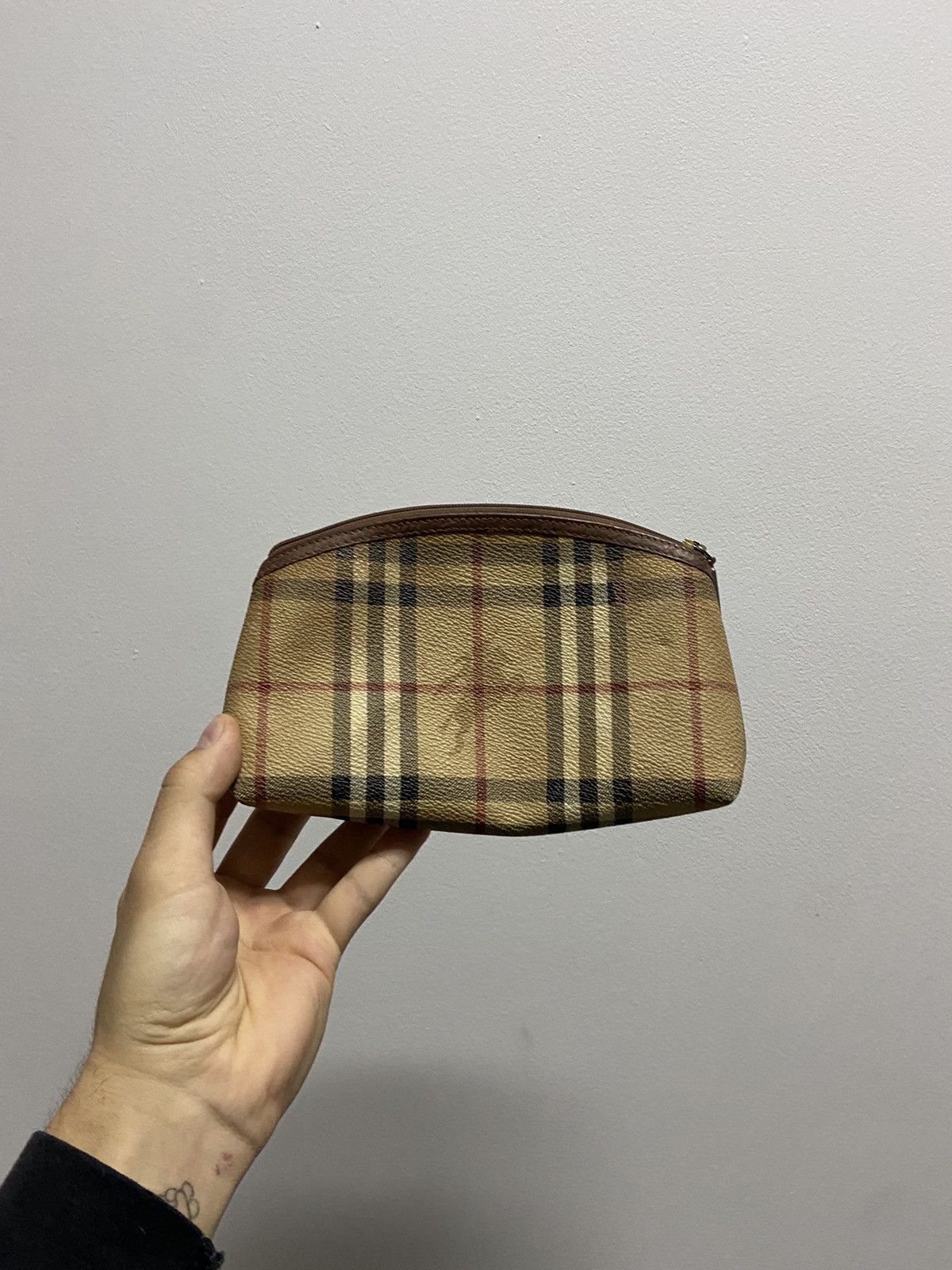 Burberry × Vintage Burberry Small Bag Vintage Nova Check Logo Luxury Size ONE SIZE - 2 Thumbnail
