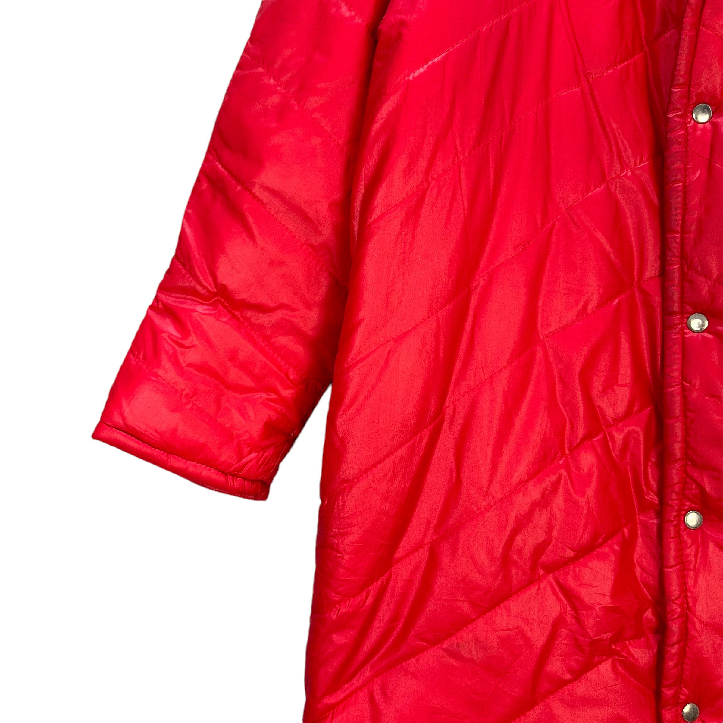 Fiorucci VINTAGE FIORUCCI RED PUFFER LONG COAT JACKET #8395-007 Size US M / EU 48-50 / 2 - 4 Thumbnail