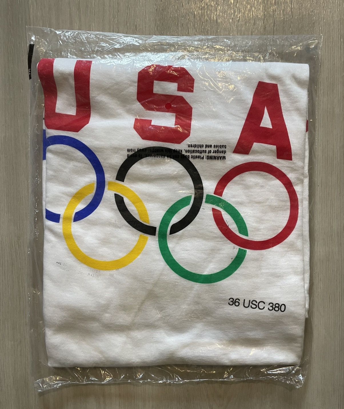 Hanes Vintage 1996 USA Olympics T shirt Nations Bank NWT Sz XL Size US XL / EU 56 / 4 - 1 Thumbnail