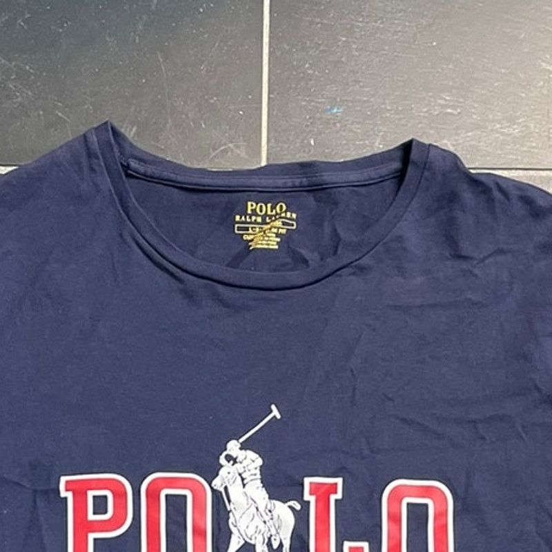 Polo Ralph Lauren Polo Ralph Lauren Navy Logo Tshirt Medium Size US M / EU 48-50 / 2 - 3 Thumbnail