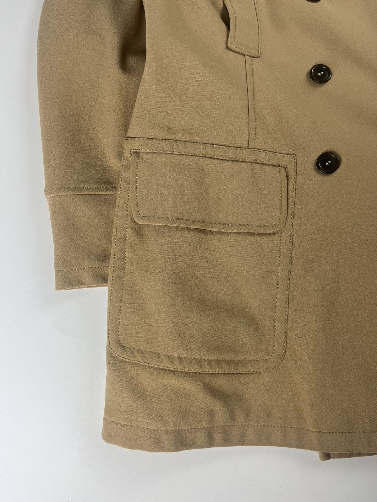 Prada Prada Camel Double Breasted Officer Overcoat FW 1995 Size US L / EU 52-54 / 3 - 5 Thumbnail