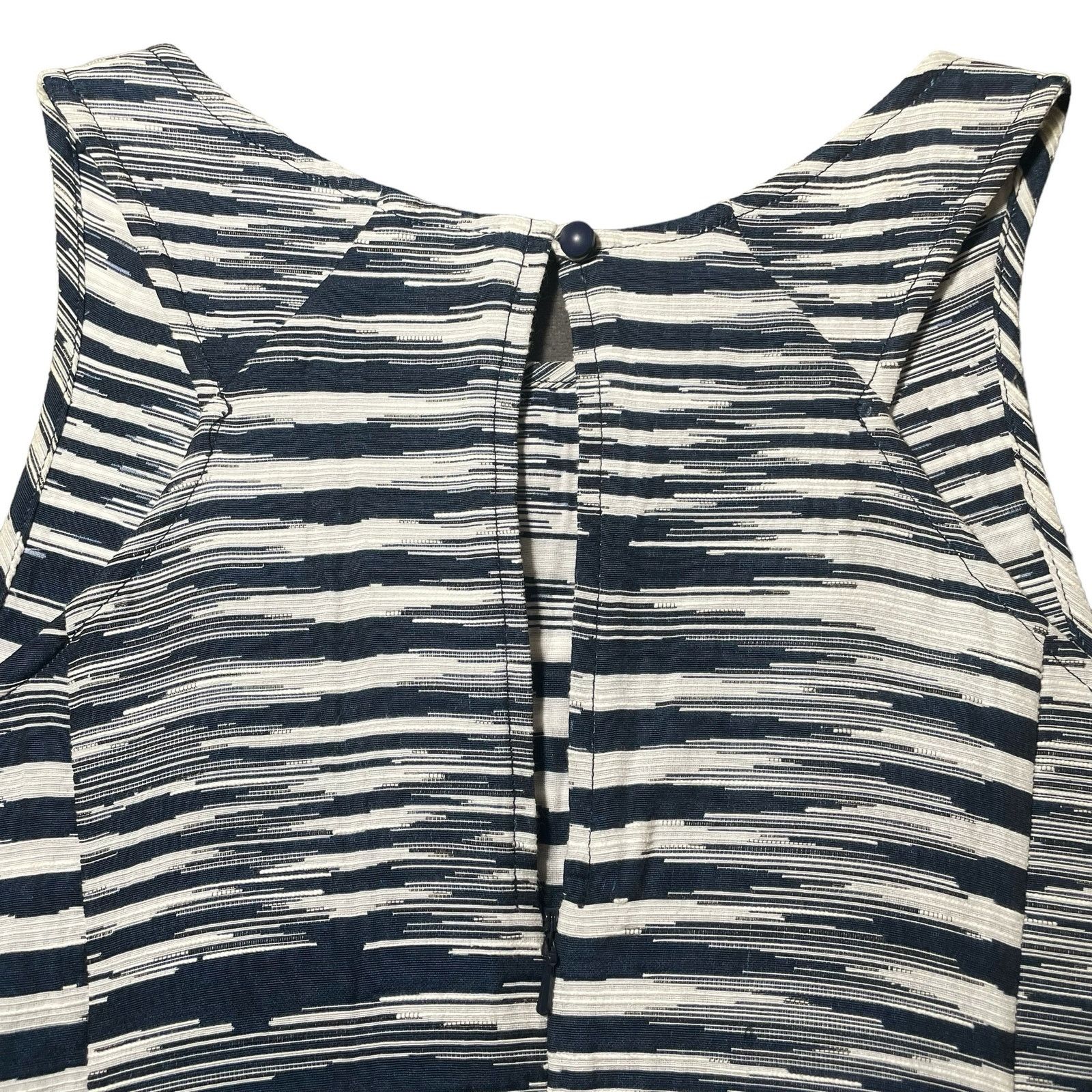 Tori Richard Tori Richard Honolulu Shift Dress Sleeveless Navy Blue White Size M / US 6-8 / IT 42-44 - 8 Thumbnail