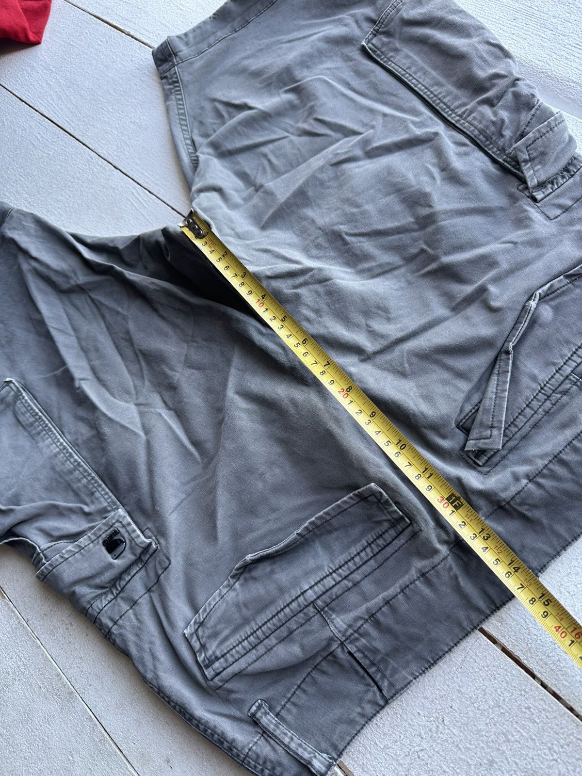G-Star 🚨PUNK G STAR OPIUM 96 GRAY SHORTS MEN CARGO Y2k BIKER Size US 31 - 19 Thumbnail