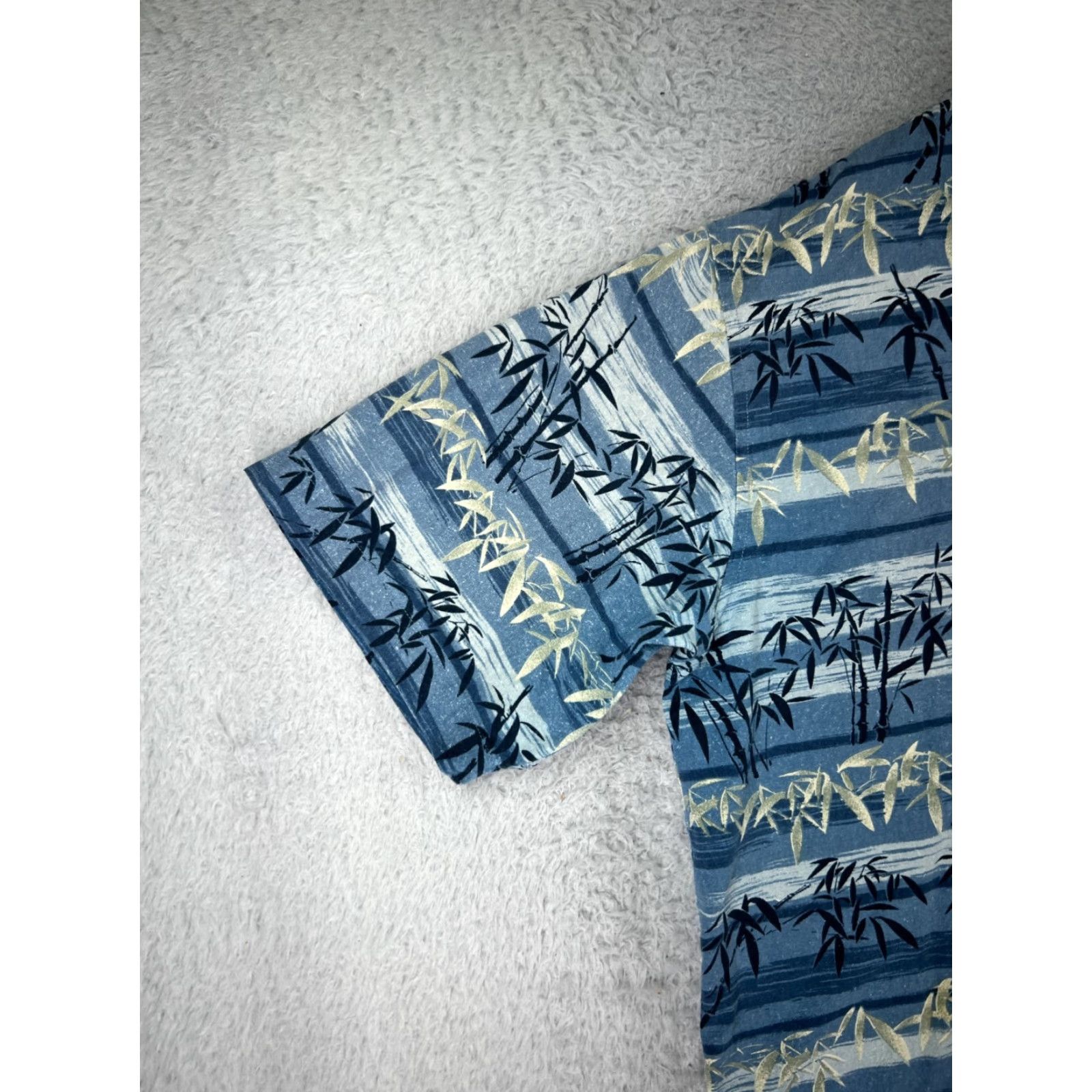 Vintage Summa Shirt Men XL Blue Palm Tree Silk Blend Short Sleeve Hawaiian Button-Up Casual Size US XL / EU 56 / 4 - 5 Thumbnail