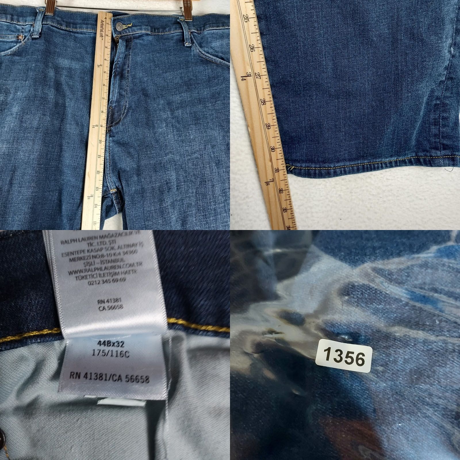 Polo Ralph Lauren Polo Ralph Lauren Jeans Men 44x32 Blue Denim Straight Leg 5-Pocket Workwear Polo Logo Vintage? No Size US XXL / EU 58 / 5 - 8 Thumbnail