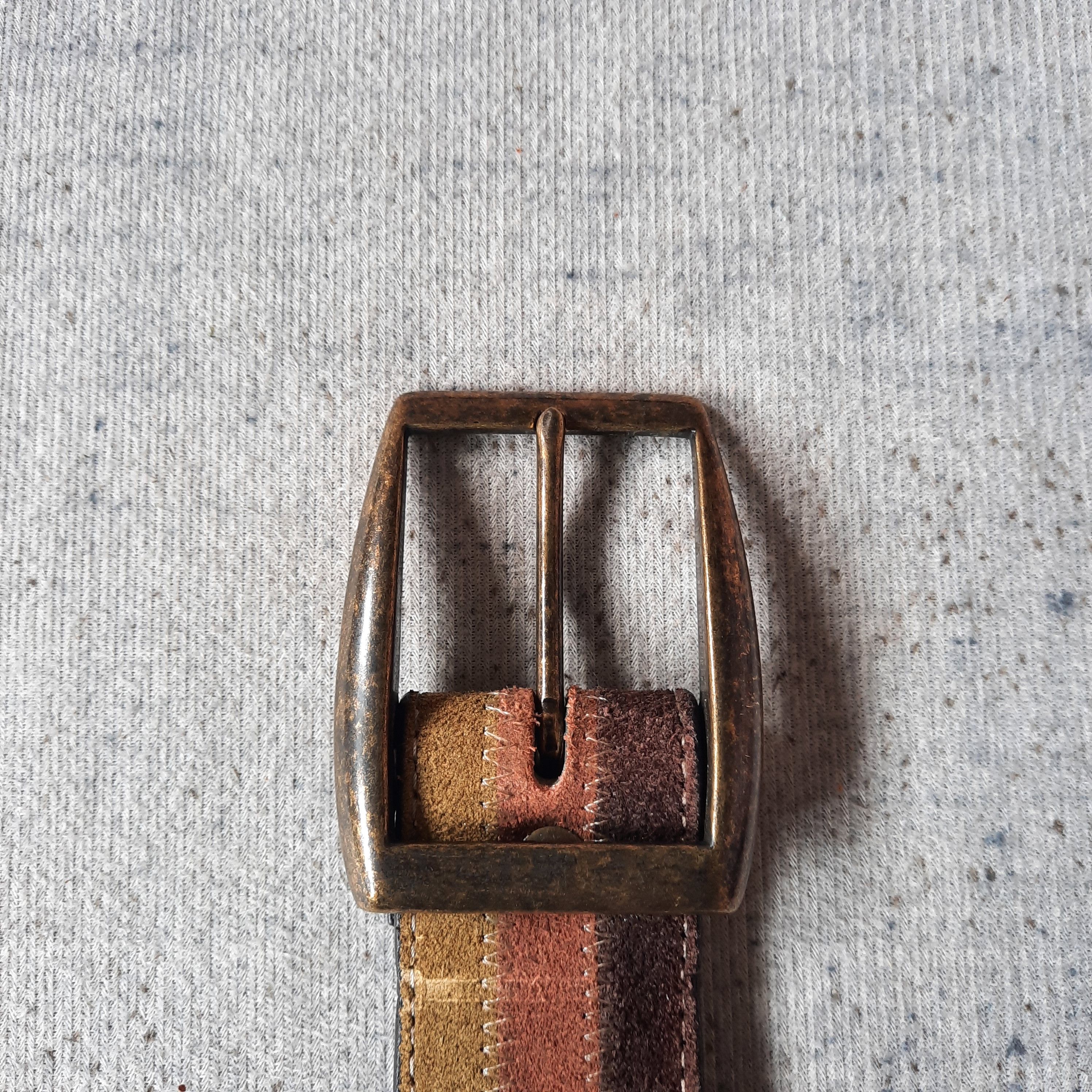 14th Addiction 🌐 Gap garrison solid brass multicolor suede leather belt Size ONE SIZE - 2 Thumbnail