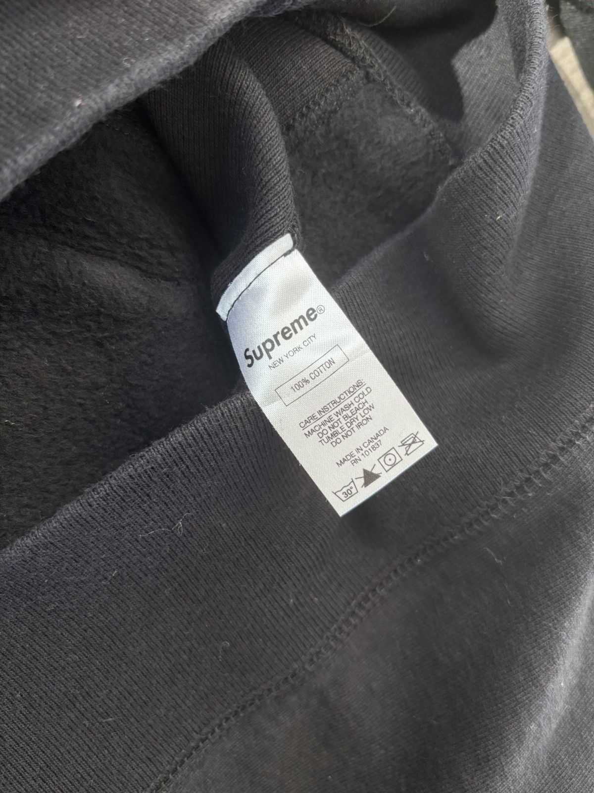 Supreme Supreme Arabic Logo Hooded Sweatshirt Black FW17 Size US M / EU 48-50 / 2 - 5 Thumbnail