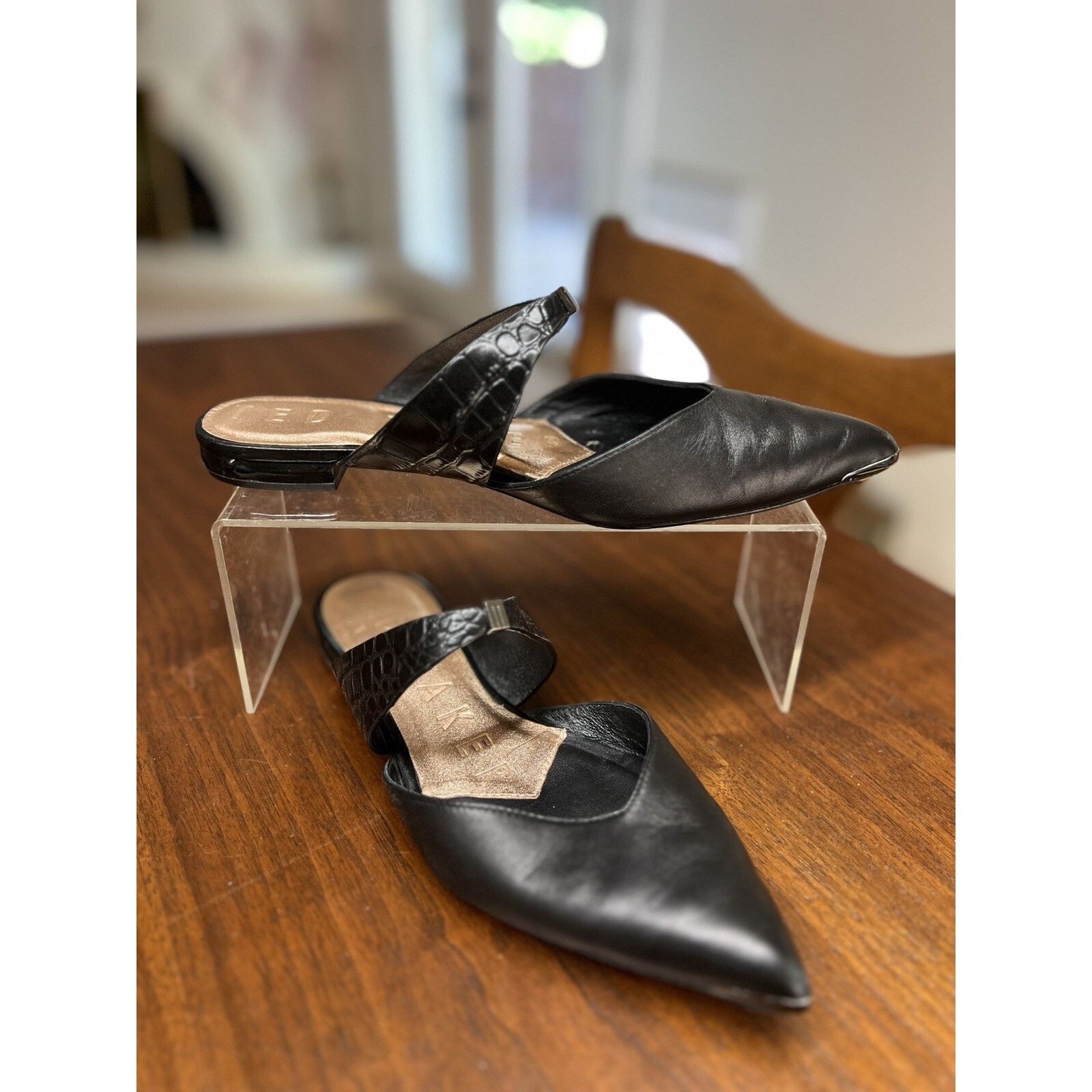 Ted Baker Ted Baker 6.5 Oryla Pointed Toe Leather Mule Flats 37 EU Size US 6.5 / IT 36.5 - 3 Thumbnail