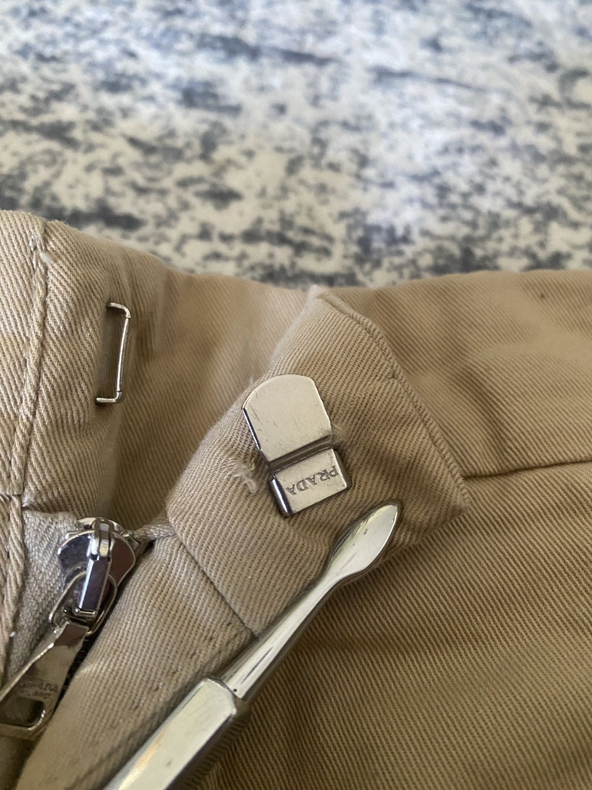 Prada Vintage beige luxury prada women pants Size 28" / US 6 / IT 42 - 7 Thumbnail